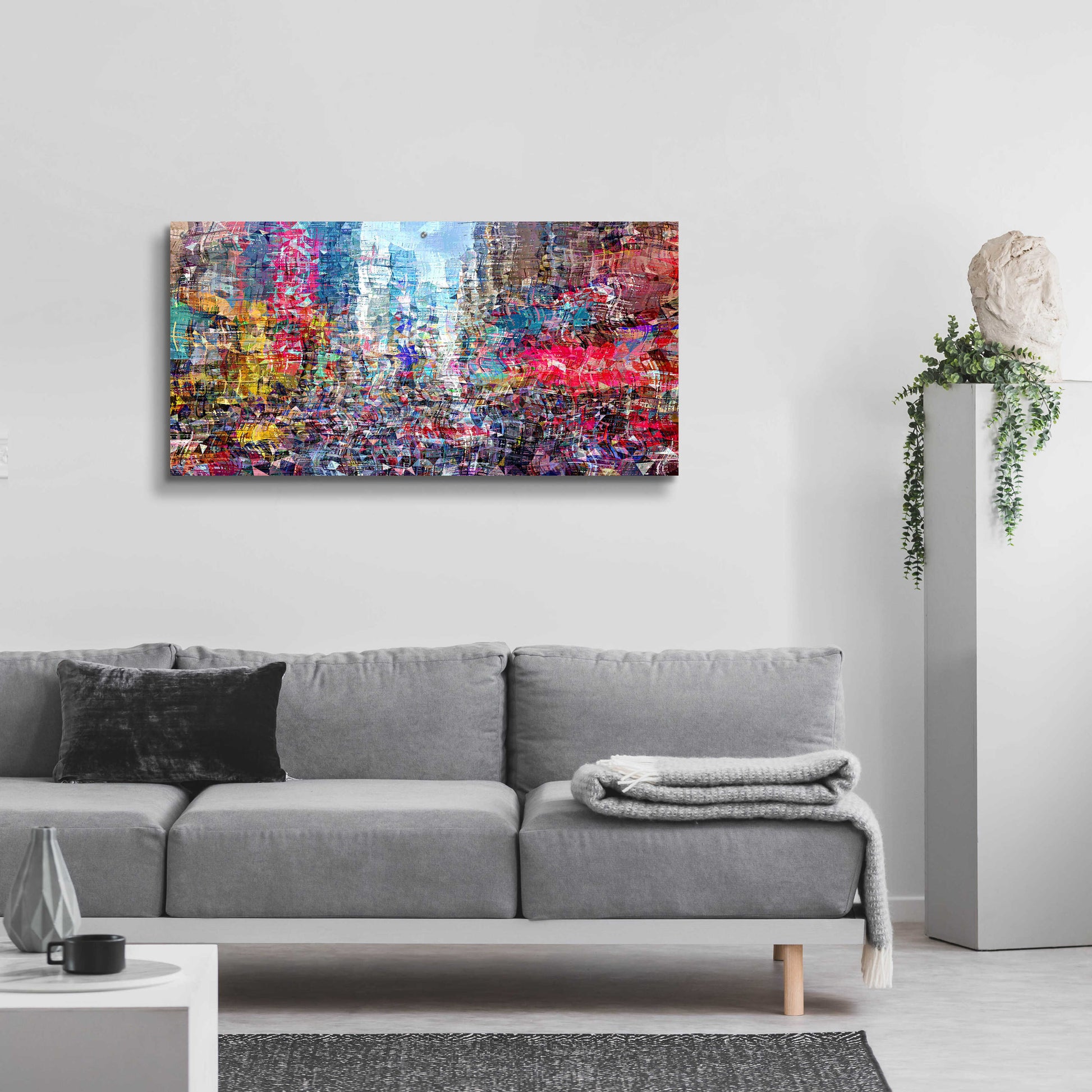 Epic Art 'Times Square B' by David Manlove, Acrylic Glass Wall Art,48x24