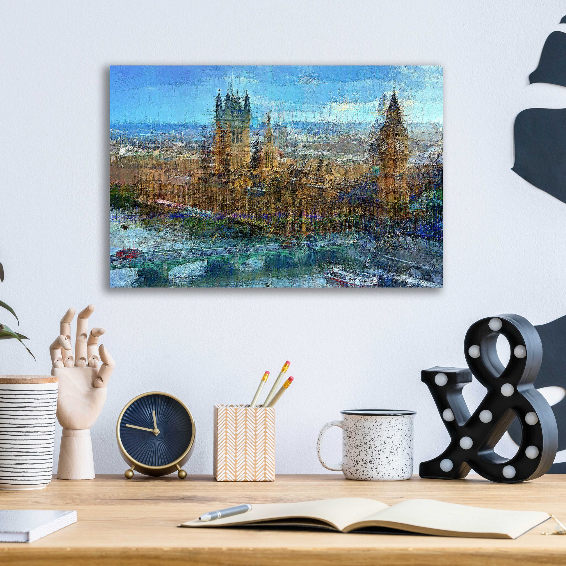 Epic Art 'Westminster A' by David Manlove, Acrylic Glass Wall Art,16x12