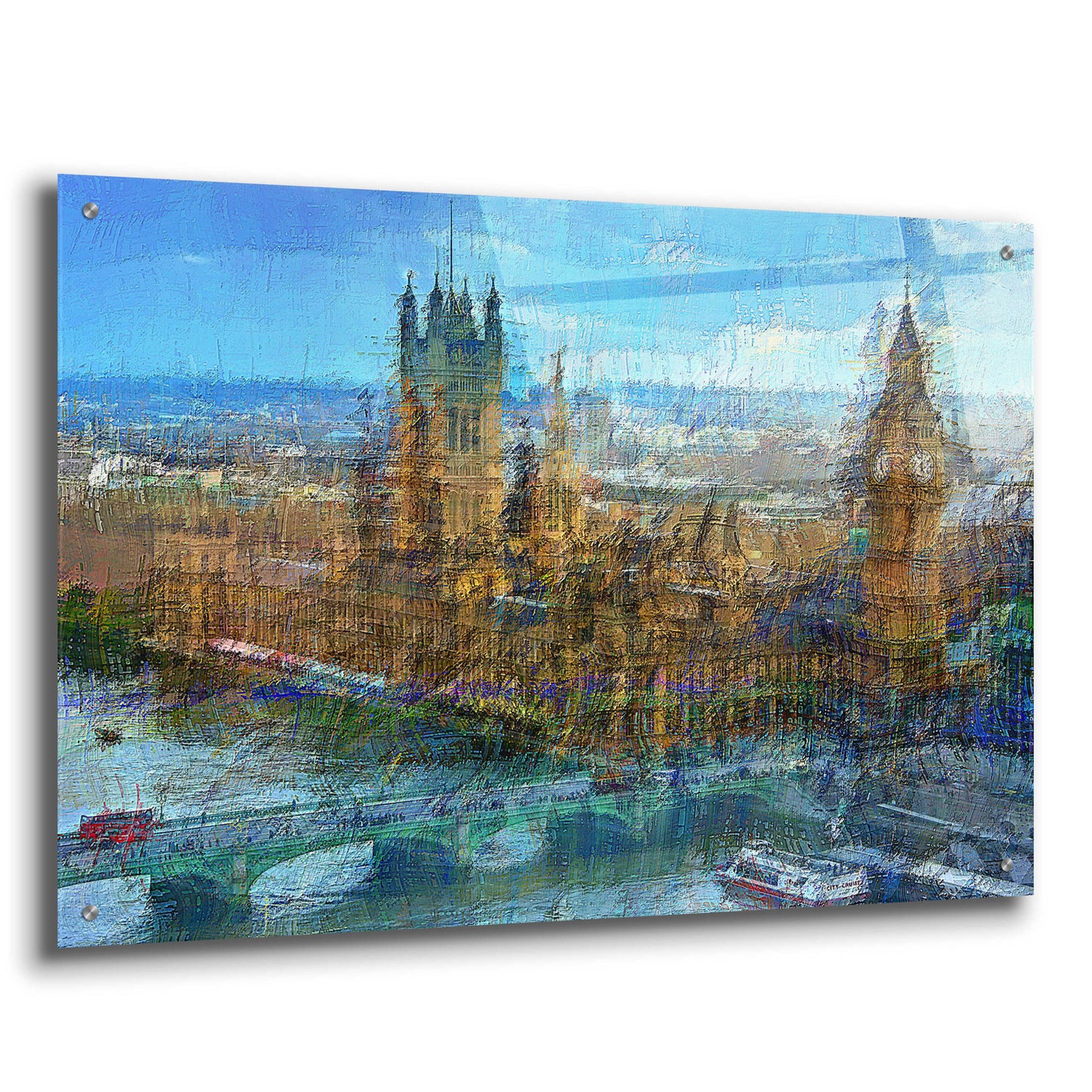 Epic Art 'Westminster A' by David Manlove, Acrylic Glass Wall Art,36x24