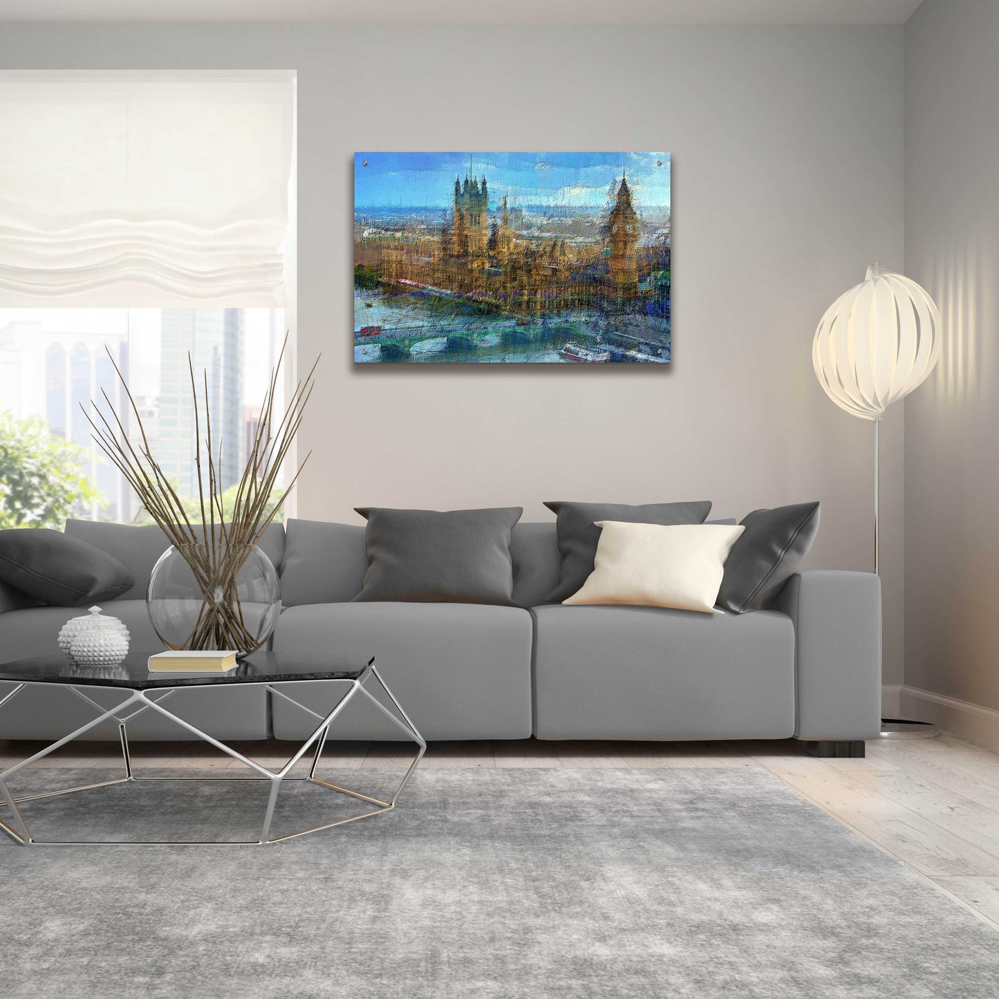 Epic Art 'Westminster A' by David Manlove, Acrylic Glass Wall Art,36x24