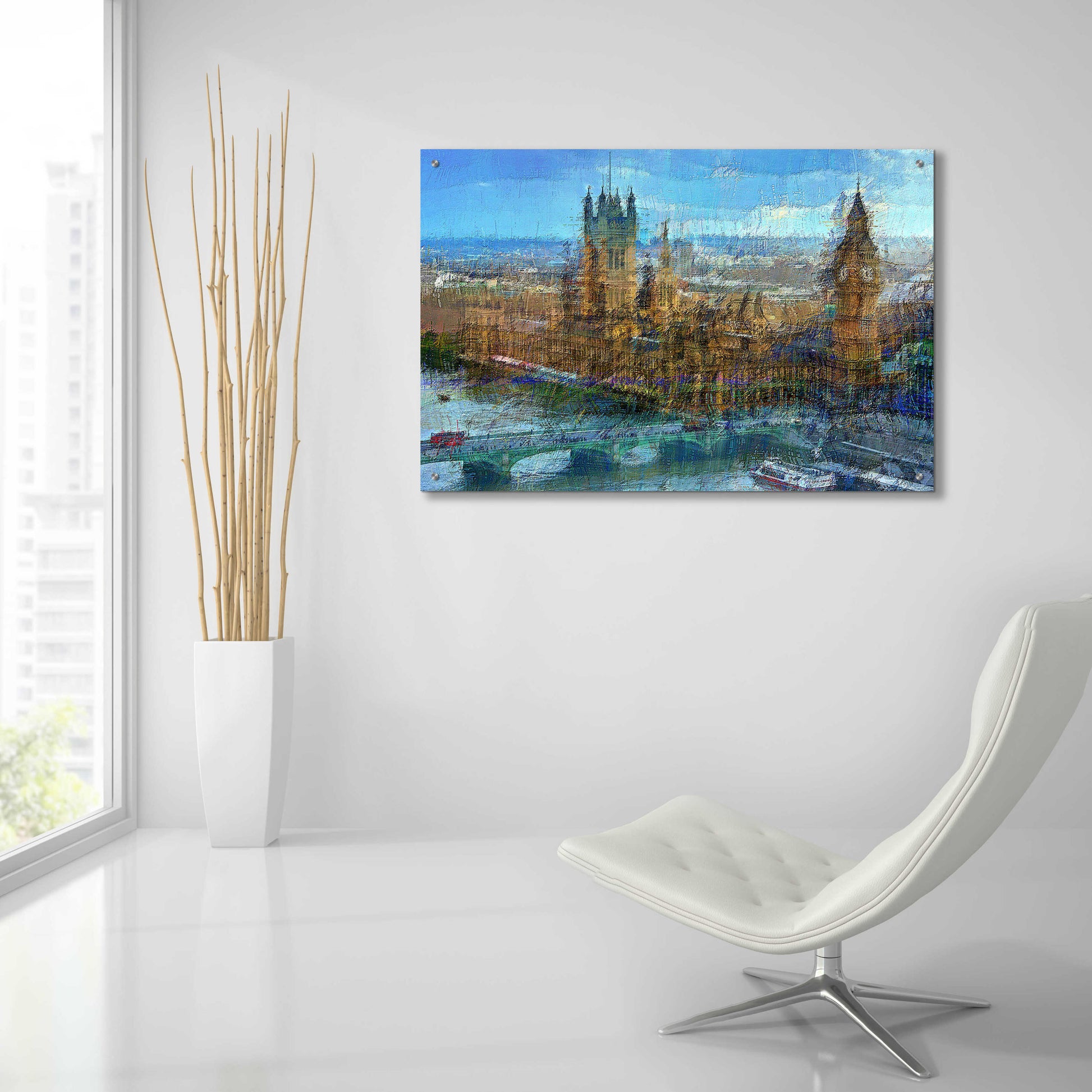 Epic Art 'Westminster A' by David Manlove, Acrylic Glass Wall Art,36x24