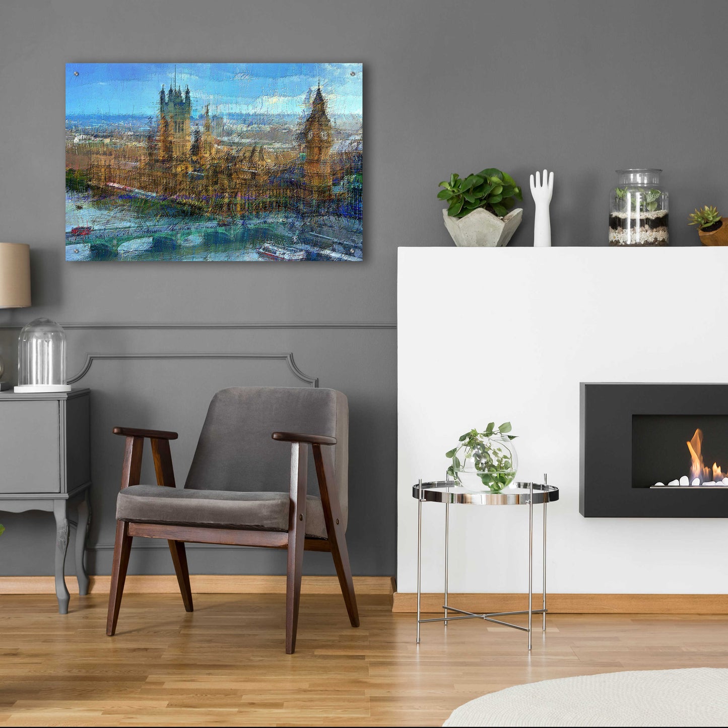 Epic Art 'Westminster A' by David Manlove, Acrylic Glass Wall Art,36x24