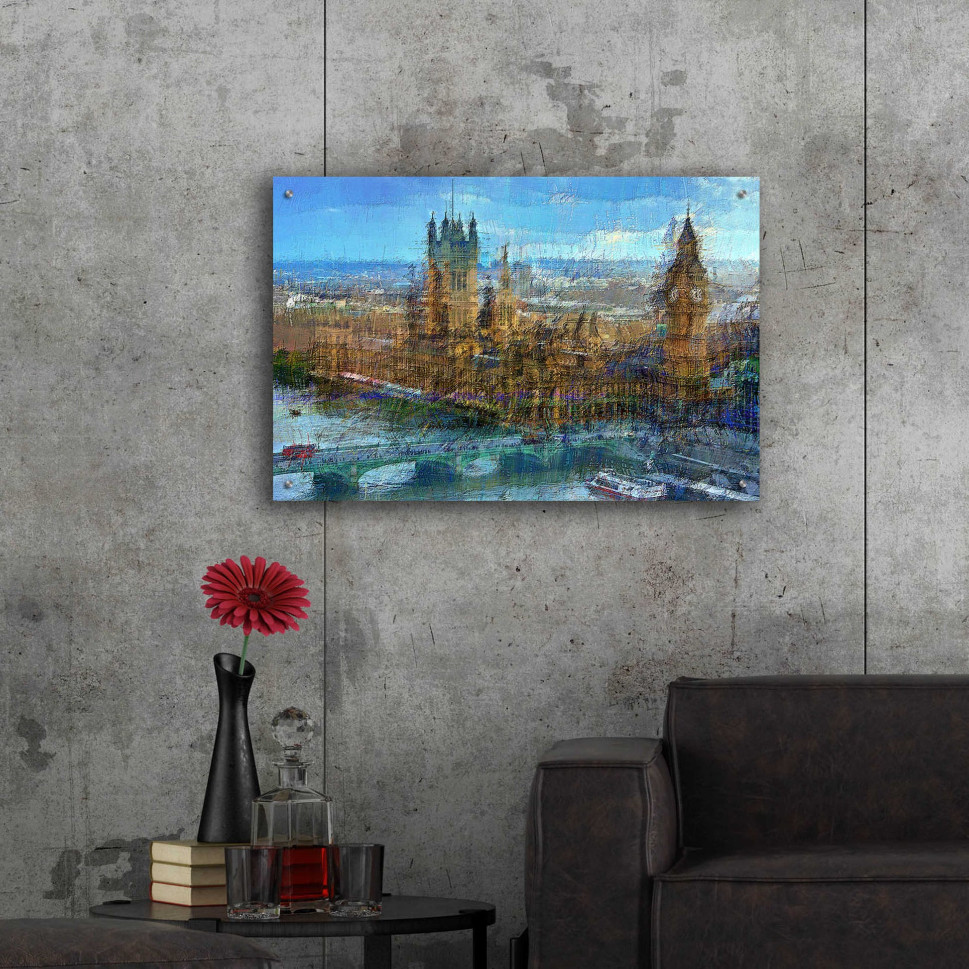 Epic Art 'Westminster A' by David Manlove, Acrylic Glass Wall Art,36x24