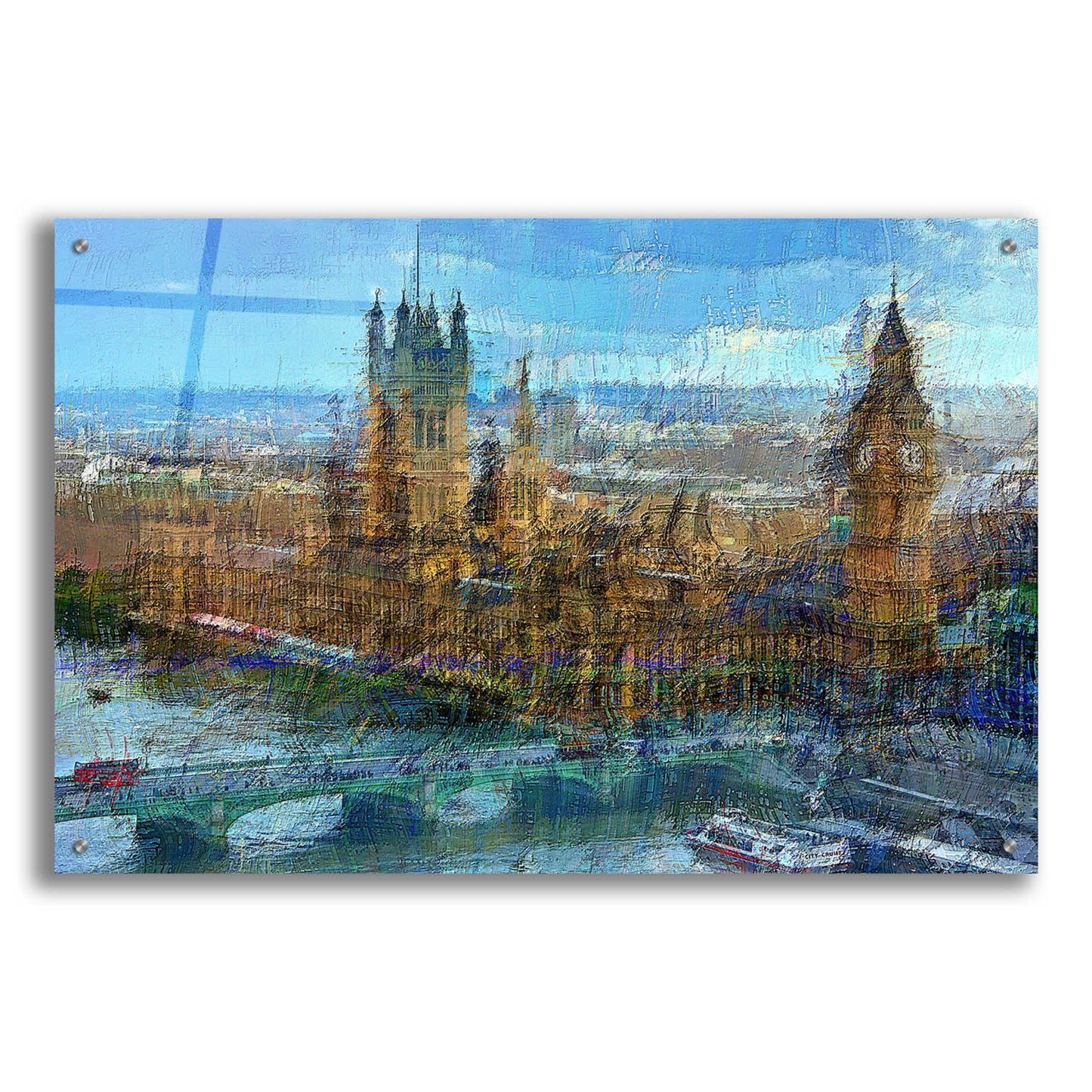 Epic Art 'Westminster A' by David Manlove, Acrylic Glass Wall Art,36x24