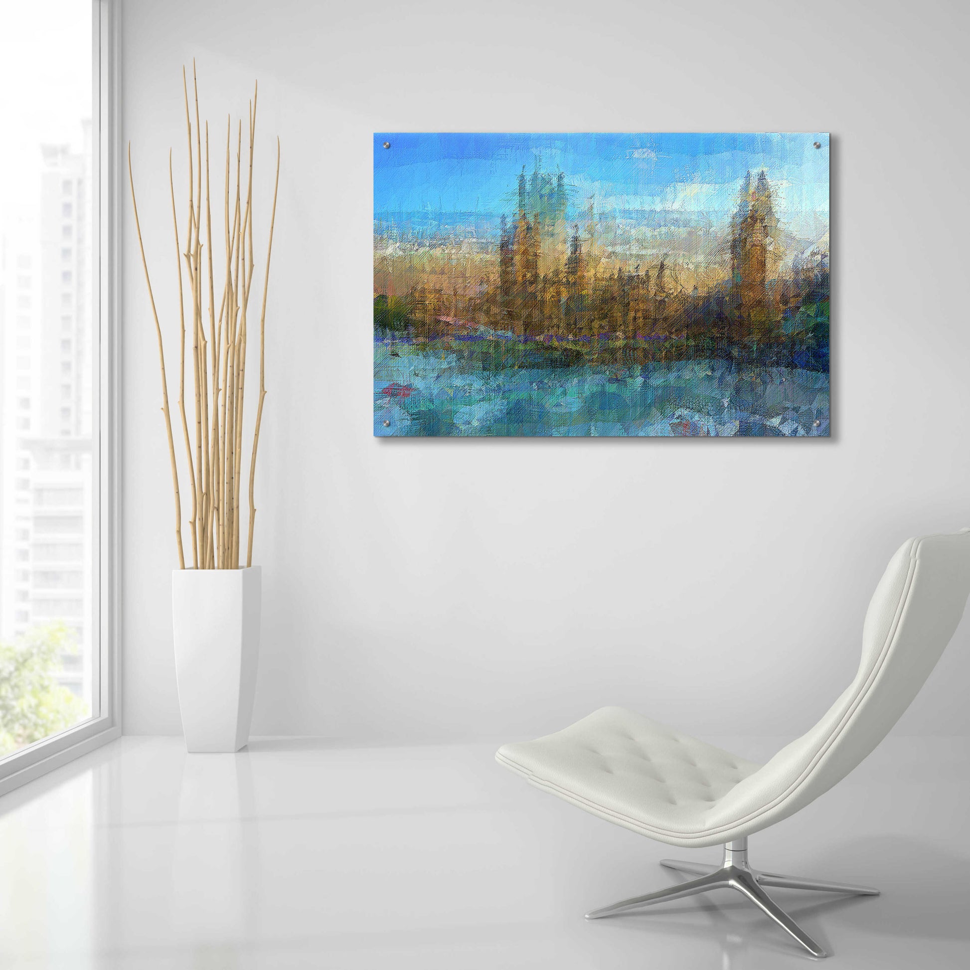 Epic Art 'Westminster B' by David Manlove, Acrylic Glass Wall Art,36x24