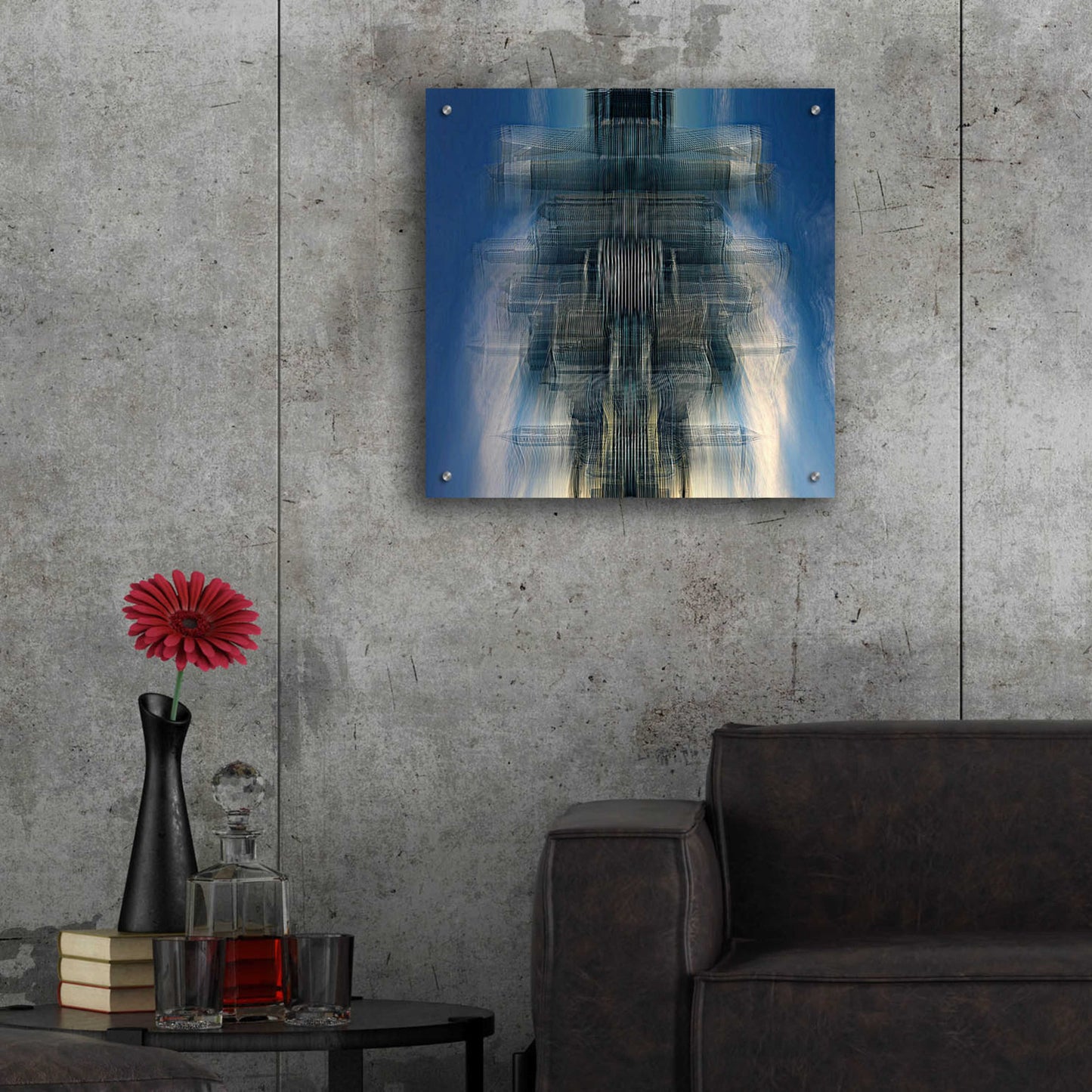 Epic Art 'Living Space Station' by David Manlove, Acrylic Glass Wall Art,24x24