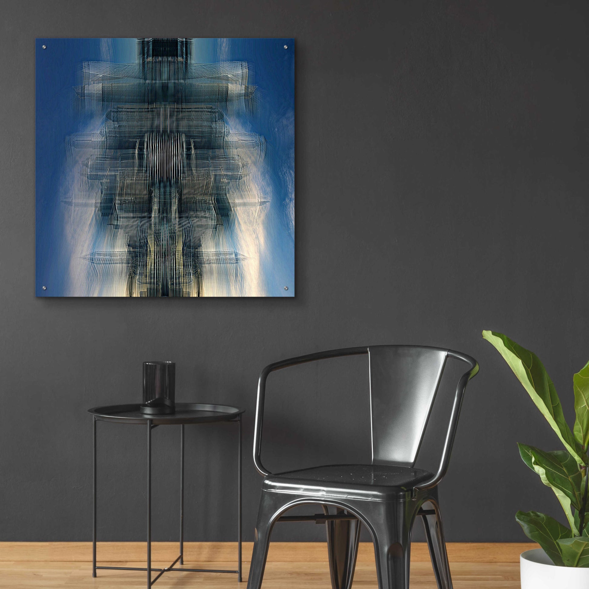 Epic Art 'Living Space Station' by David Manlove, Acrylic Glass Wall Art,36x36