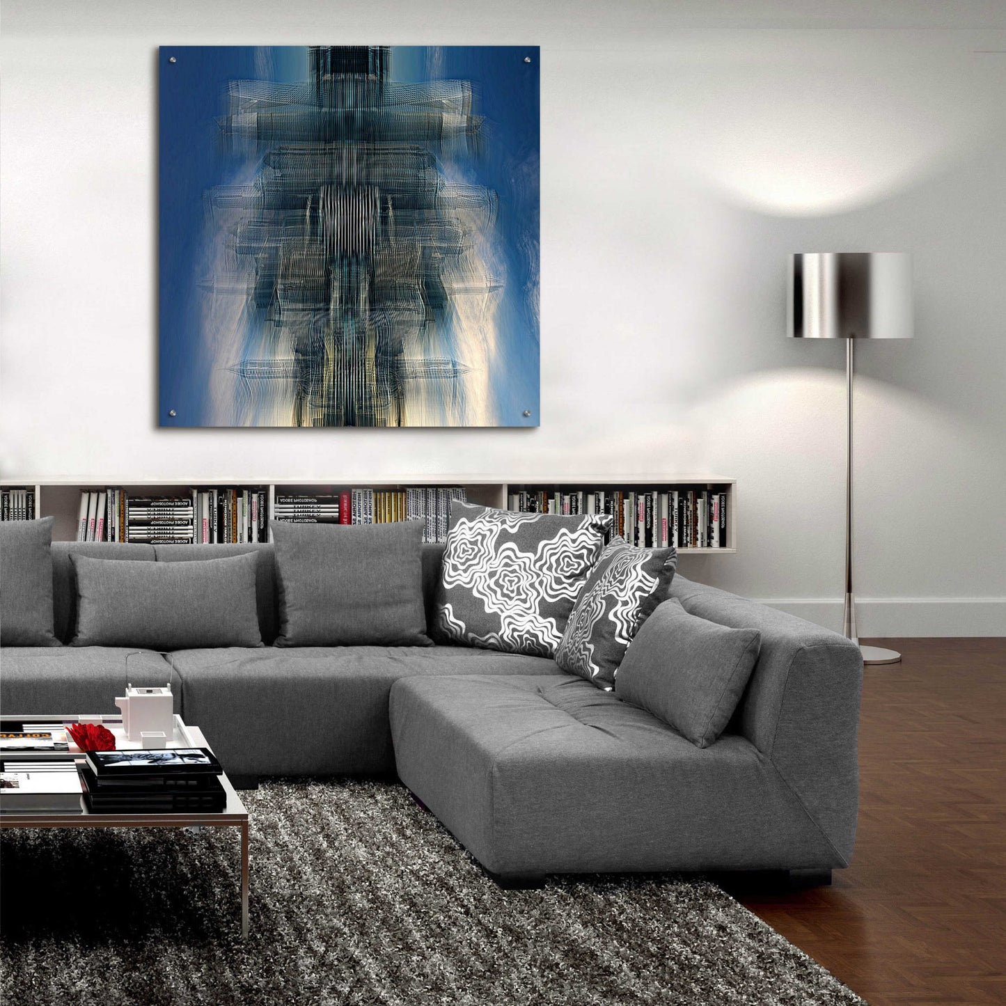 Epic Art 'Living Space Station' by David Manlove, Acrylic Glass Wall Art,36x36