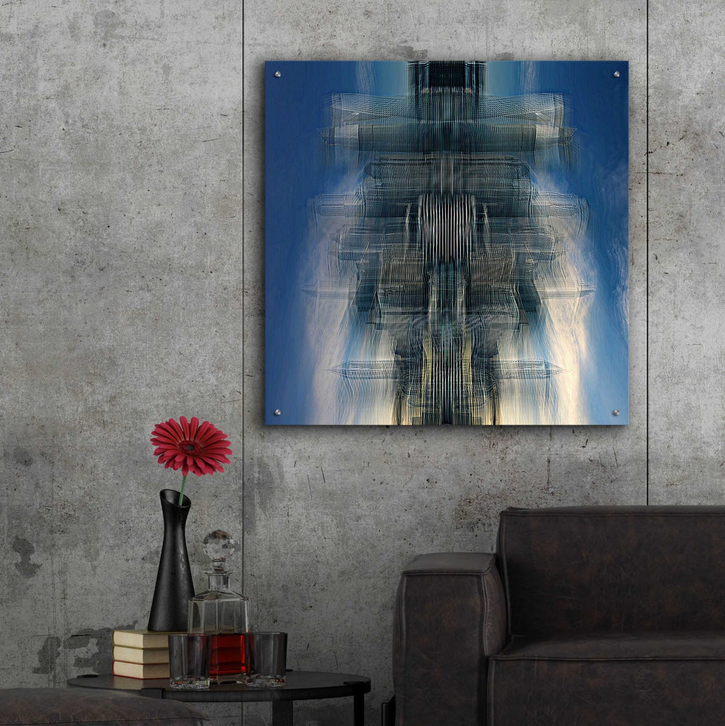 Epic Art 'Living Space Station' by David Manlove, Acrylic Glass Wall Art,36x36