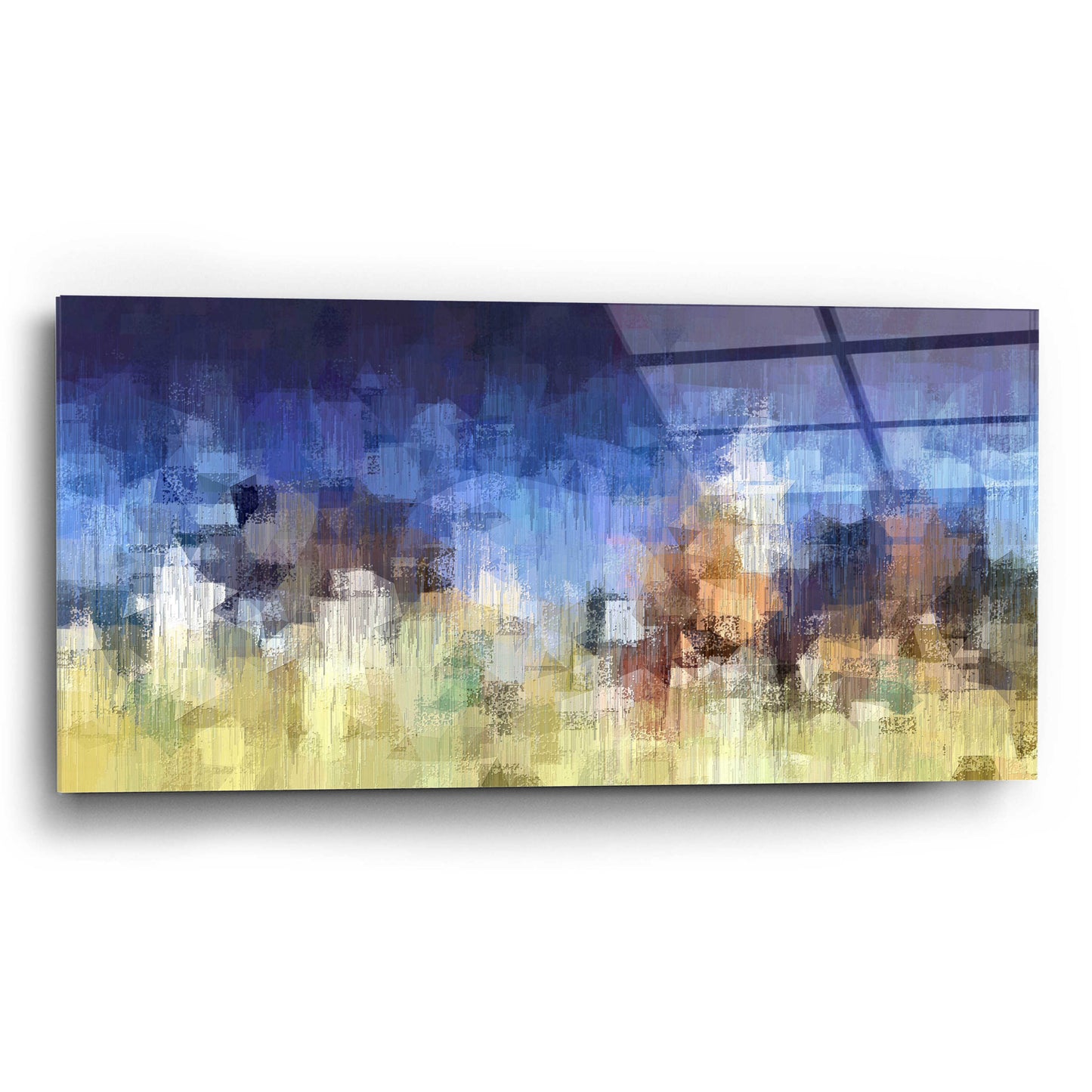 Epic Art 'My City Digital' by David Manlove, Acrylic Glass Wall Art,24x12