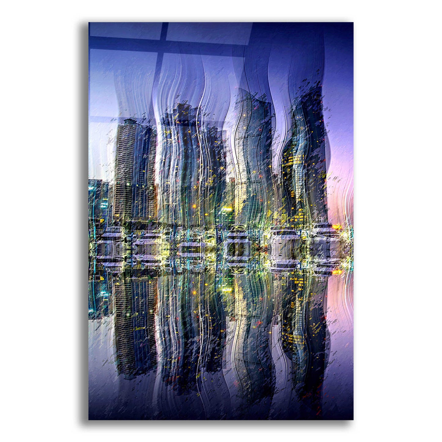 Epic Art 'Party at the Marina' by David Manlove, Acrylic Glass Wall Art,12x16