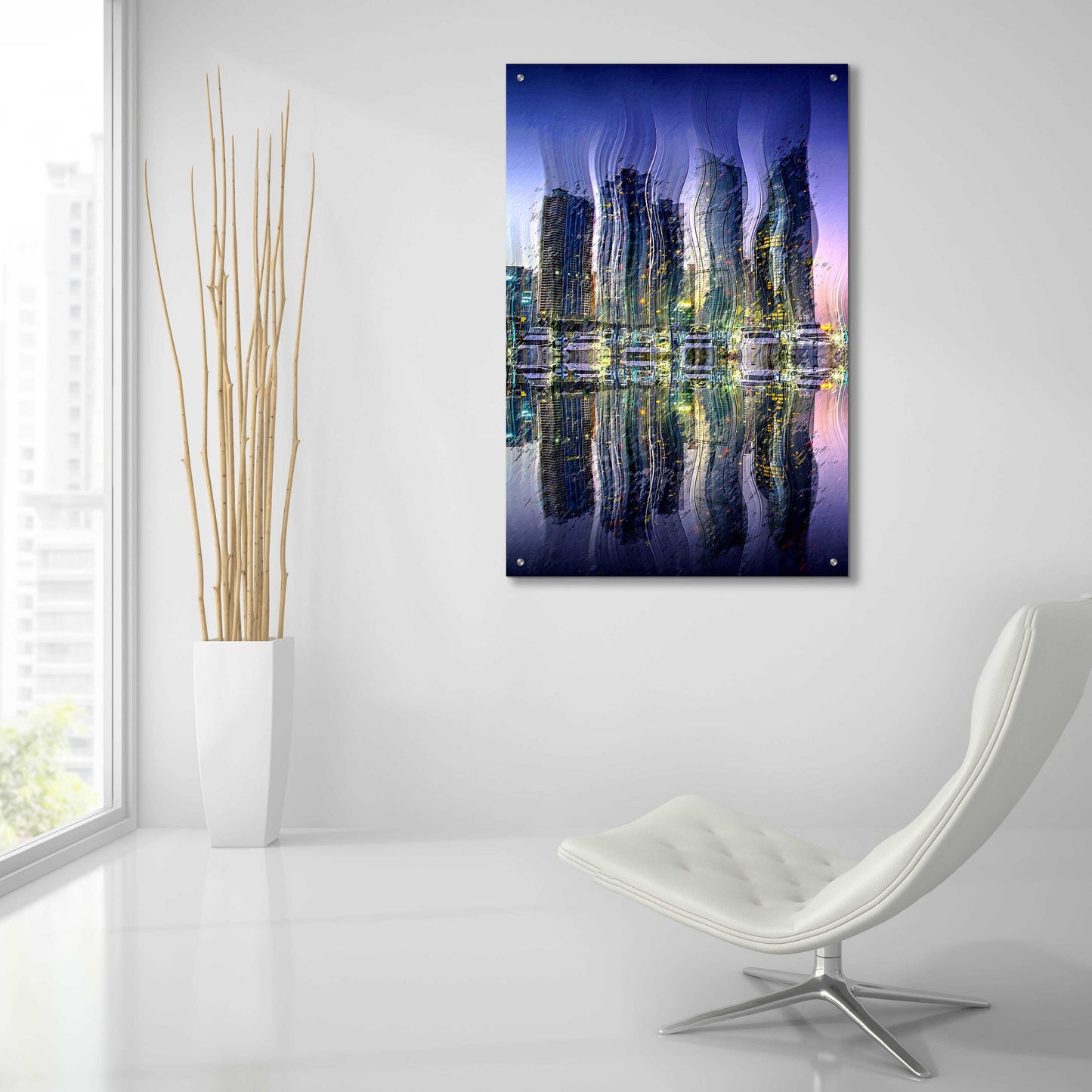 Epic Art 'Party at the Marina' by David Manlove, Acrylic Glass Wall Art,24x36