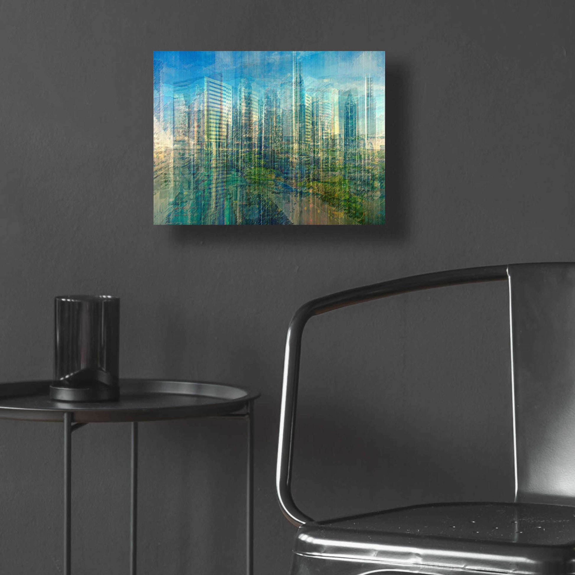 Epic Art 'Emerald City' by David Manlove, Acrylic Glass Wall Art,16x12