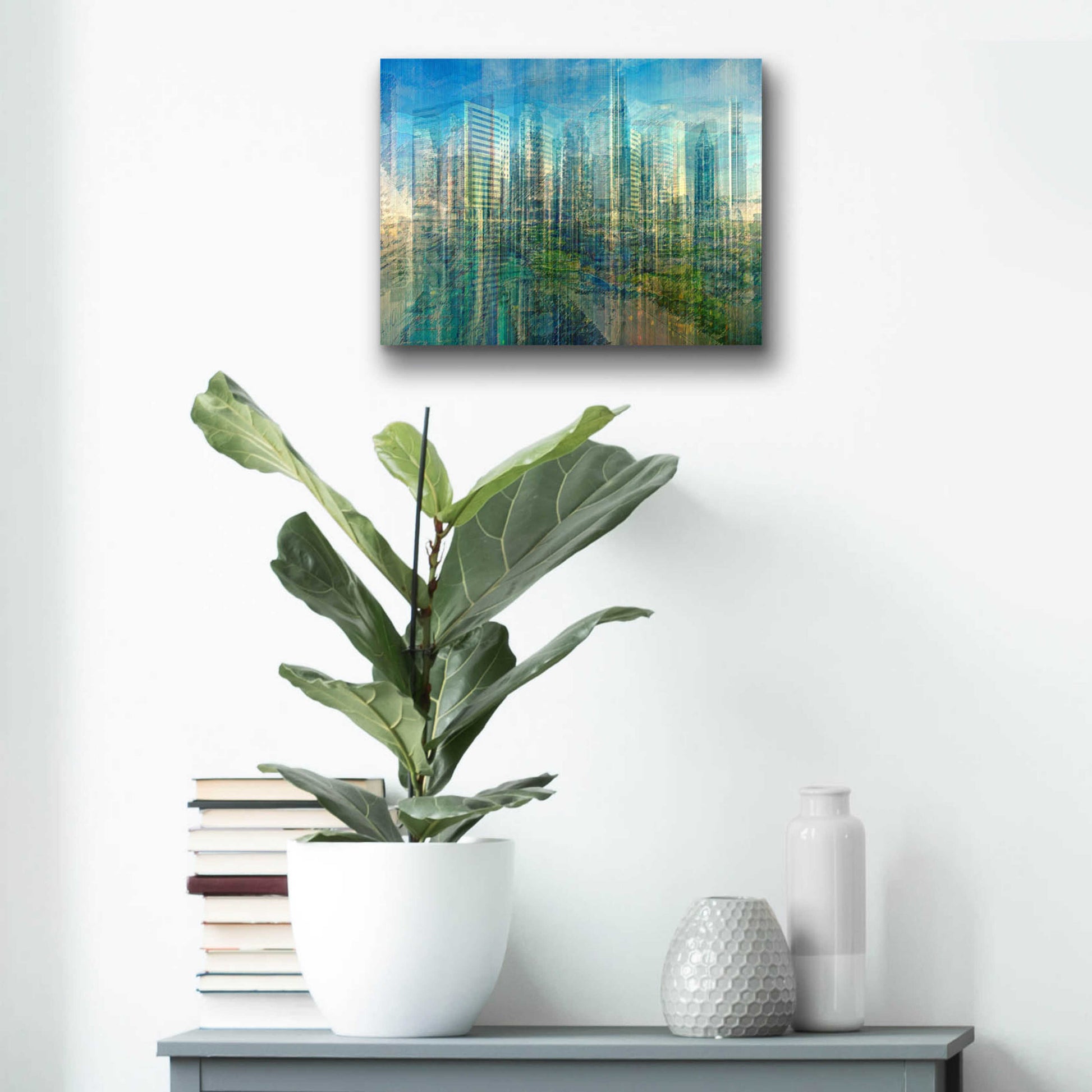 Epic Art 'Emerald City' by David Manlove, Acrylic Glass Wall Art,16x12