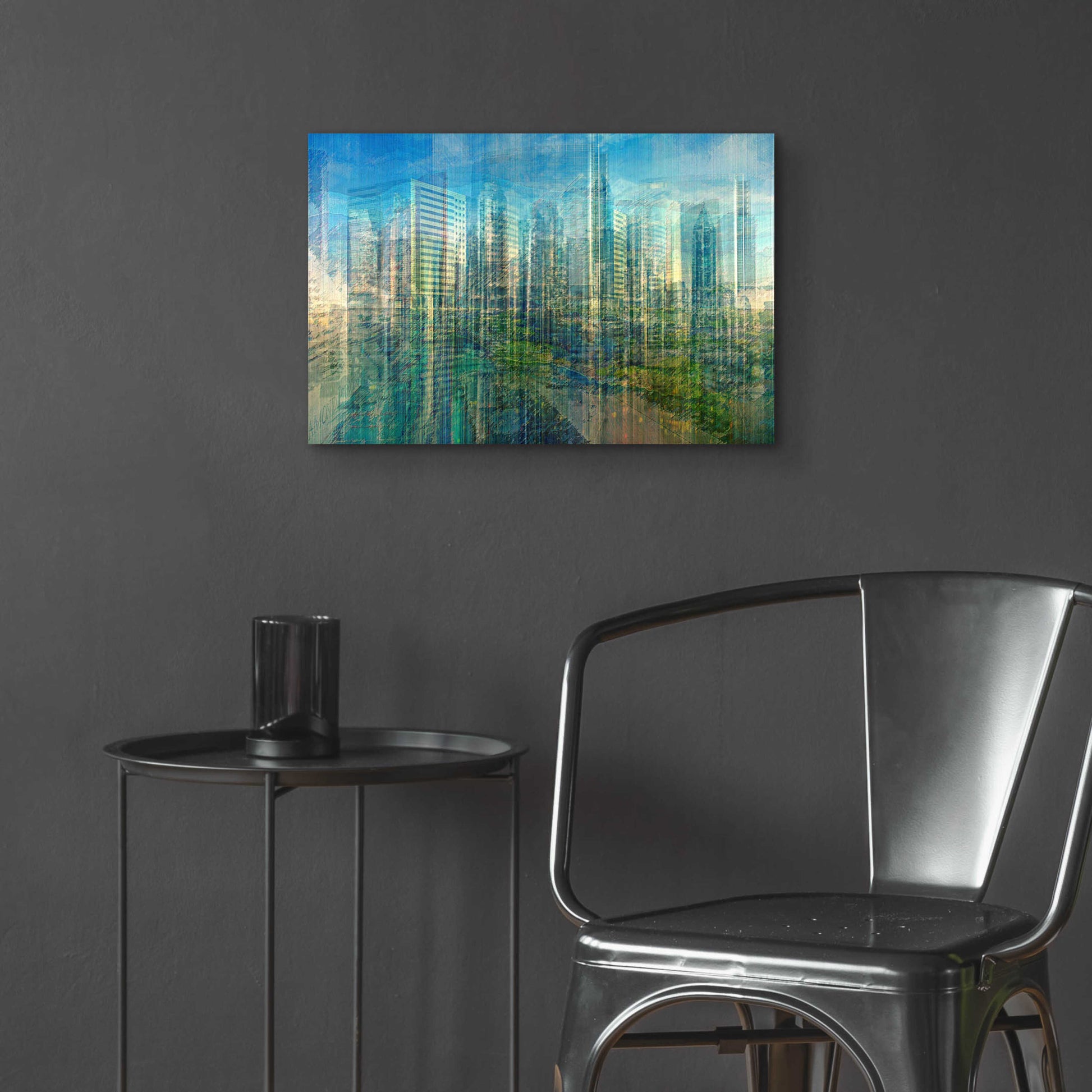 Epic Art 'Emerald City' by David Manlove, Acrylic Glass Wall Art,24x16