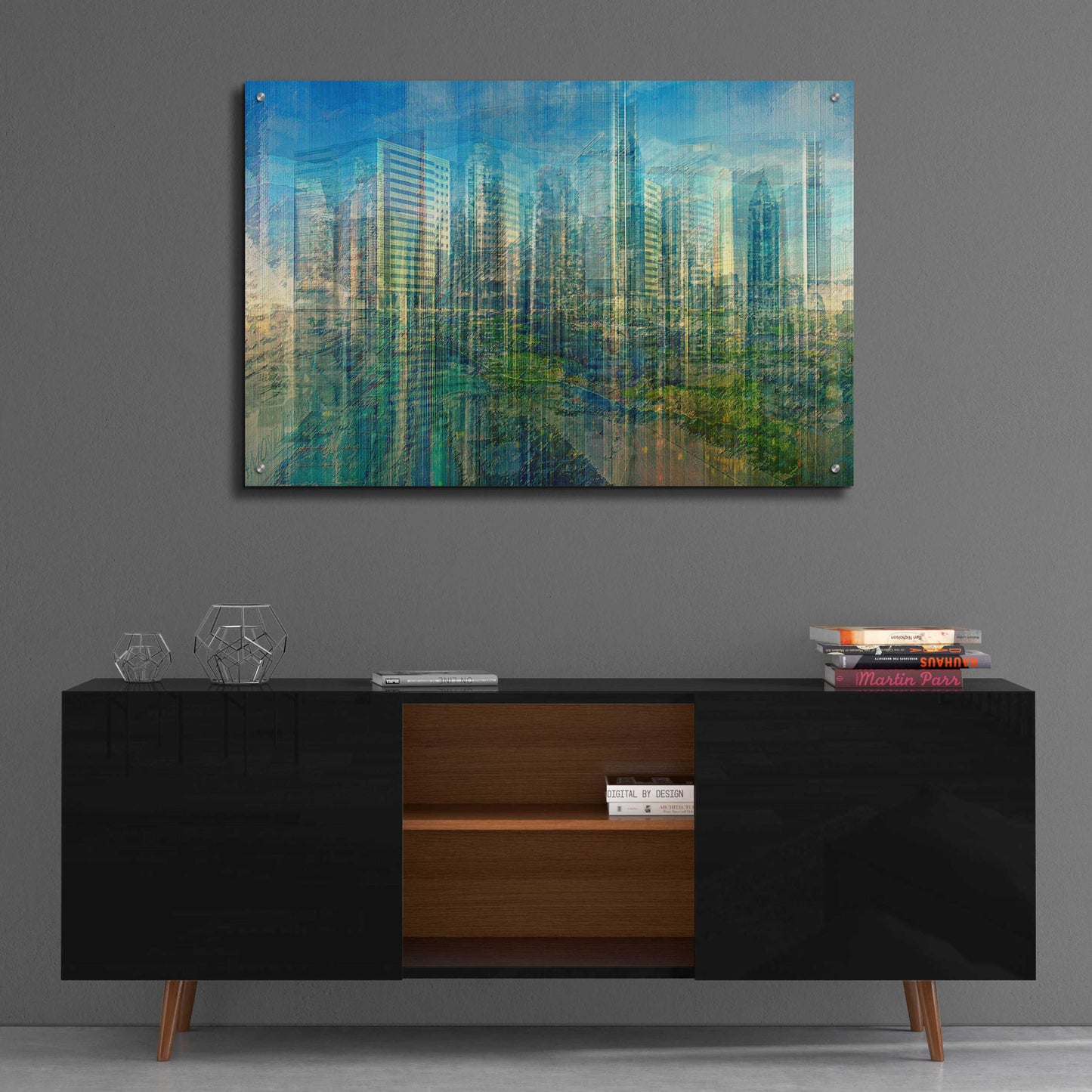 Epic Art 'Emerald City' by David Manlove, Acrylic Glass Wall Art,36x24