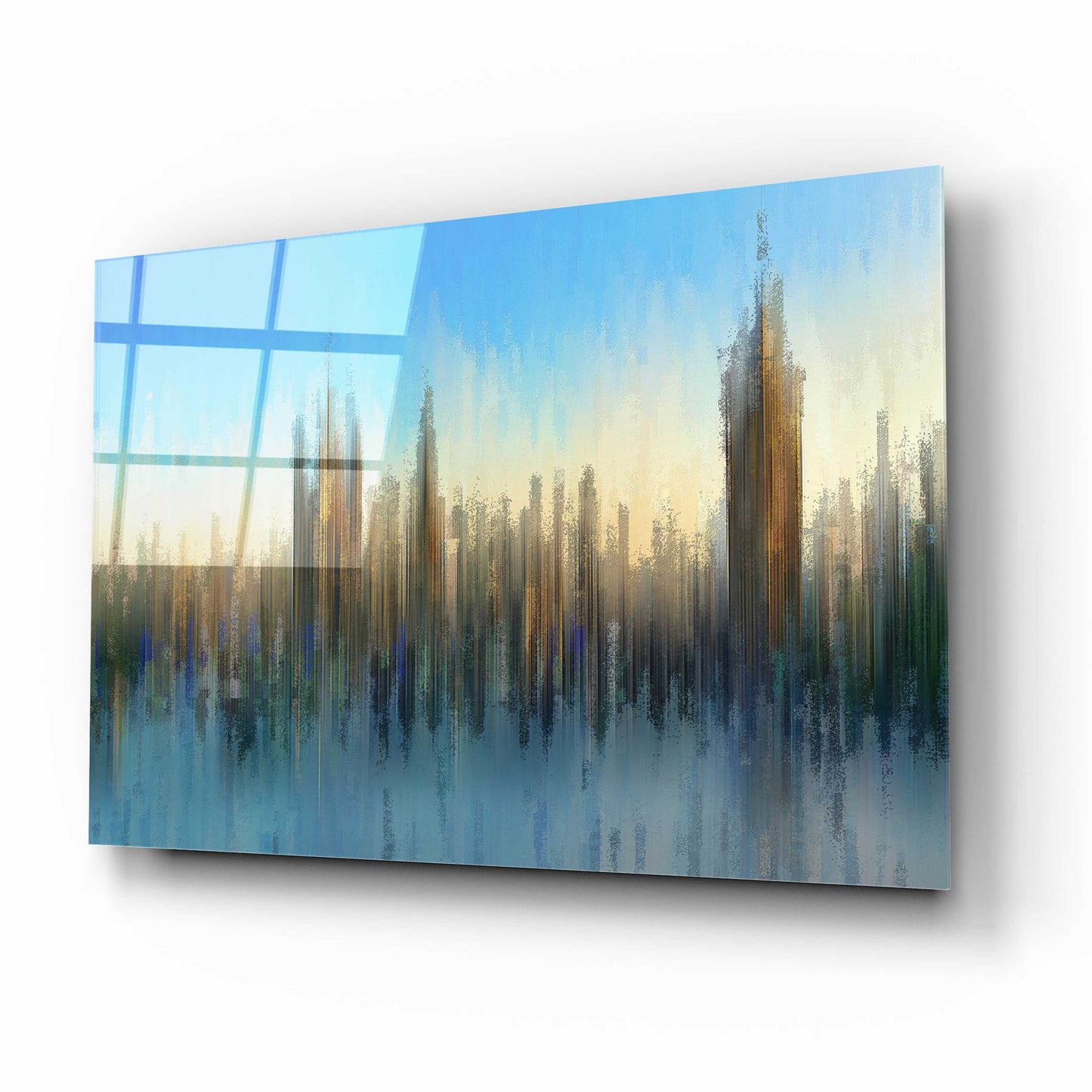 Epic Art 'PixelWestminster' by David Manlove, Acrylic Glass Wall Art,16x12