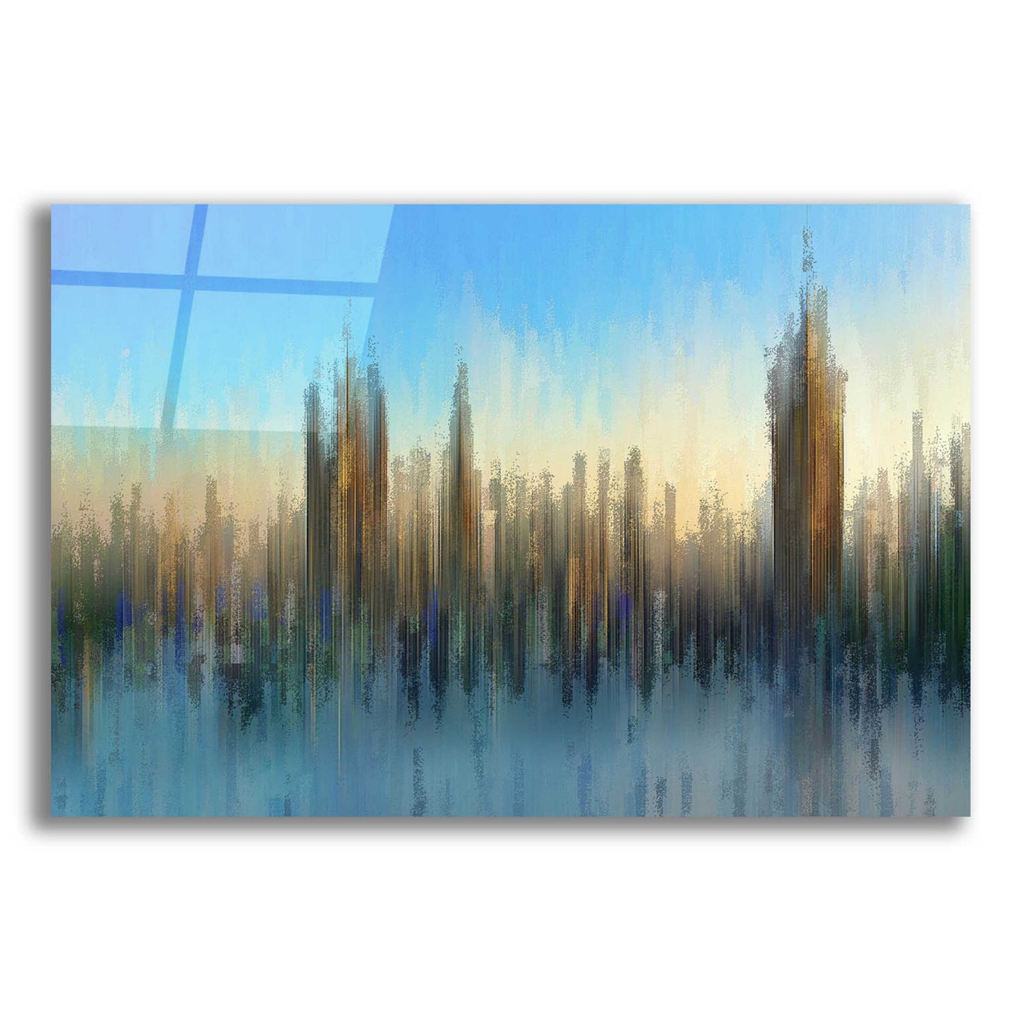 Epic Art 'PixelWestminster' by David Manlove, Acrylic Glass Wall Art,16x12