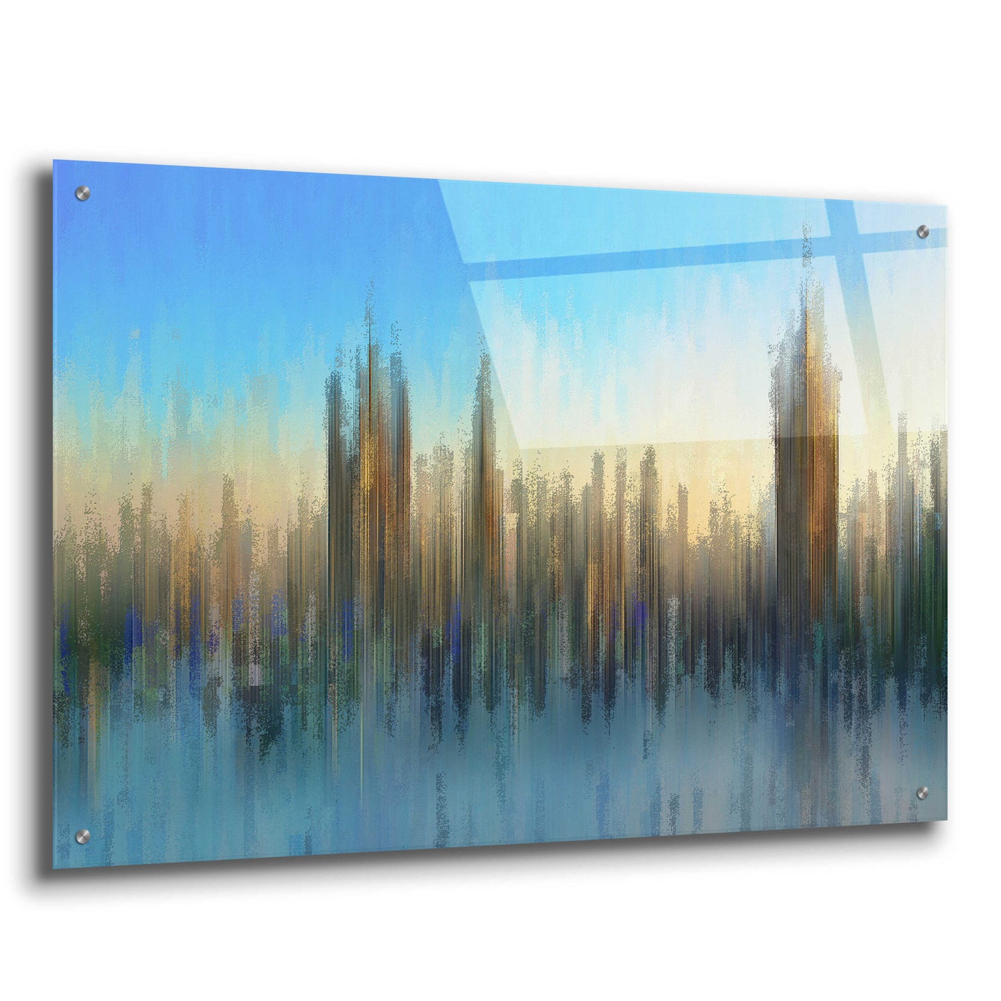 Epic Art 'PixelWestminster' by David Manlove, Acrylic Glass Wall Art,36x24