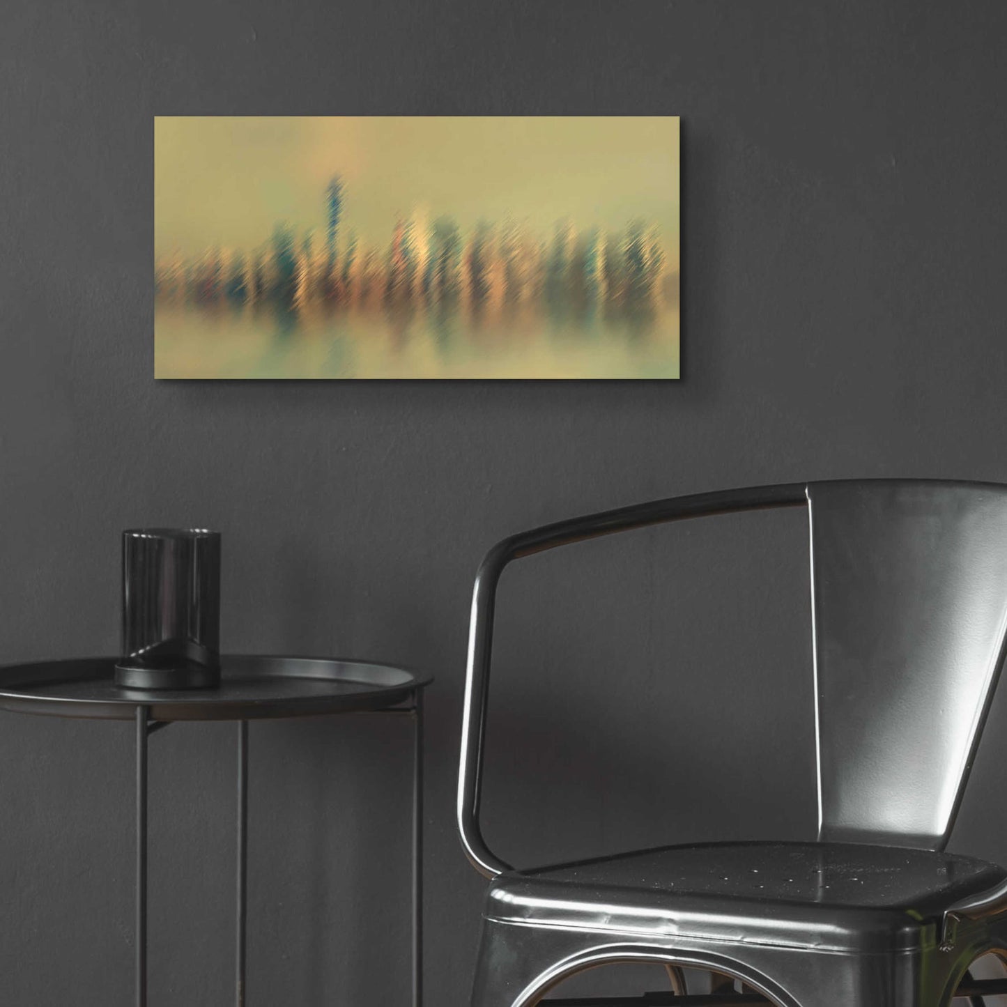 Epic Art 'New York Mist' by David Manlove, Acrylic Glass Wall Art,24x12