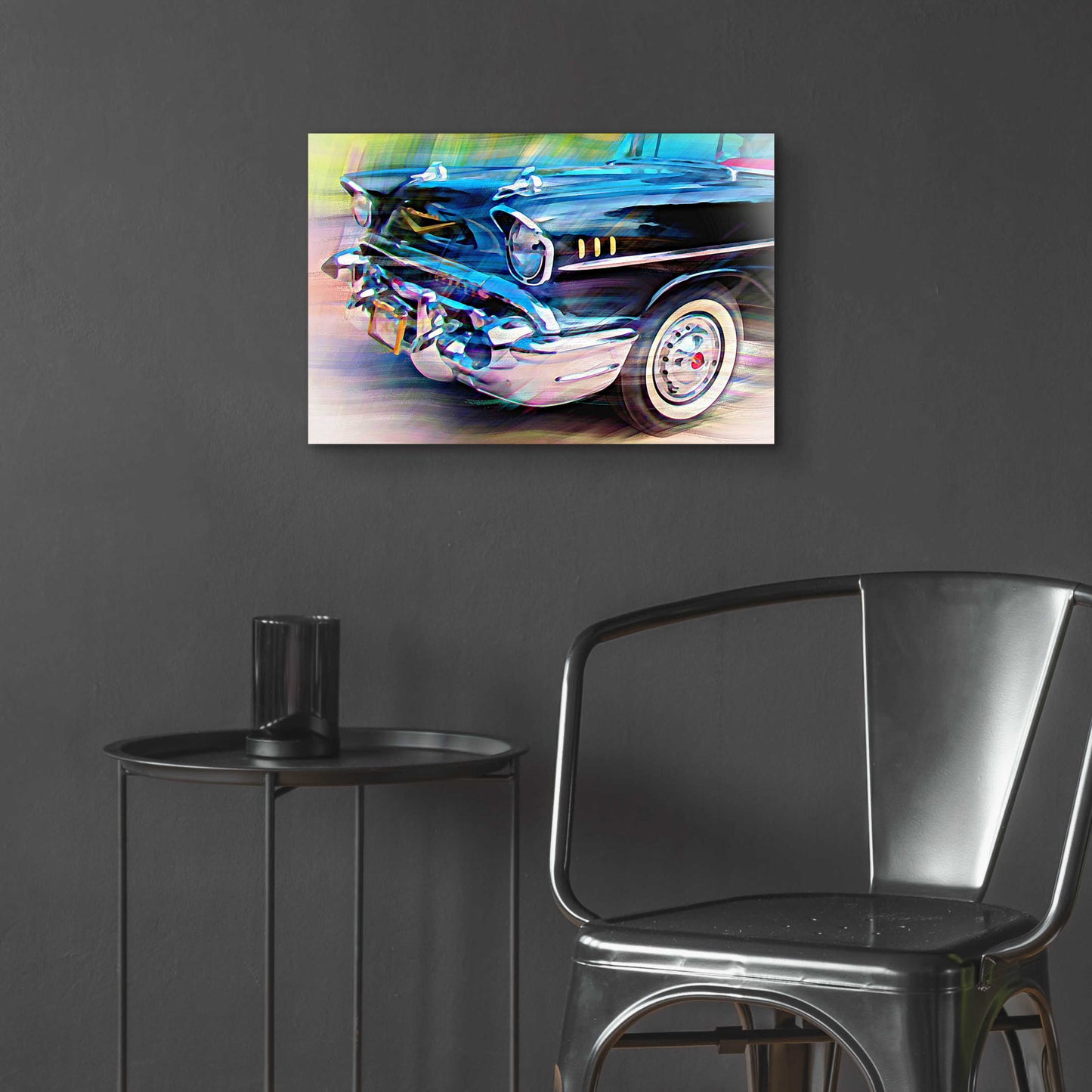 Epic Art '57 Chevy' by David Manlove, Acrylic Glass Wall Art,24x16