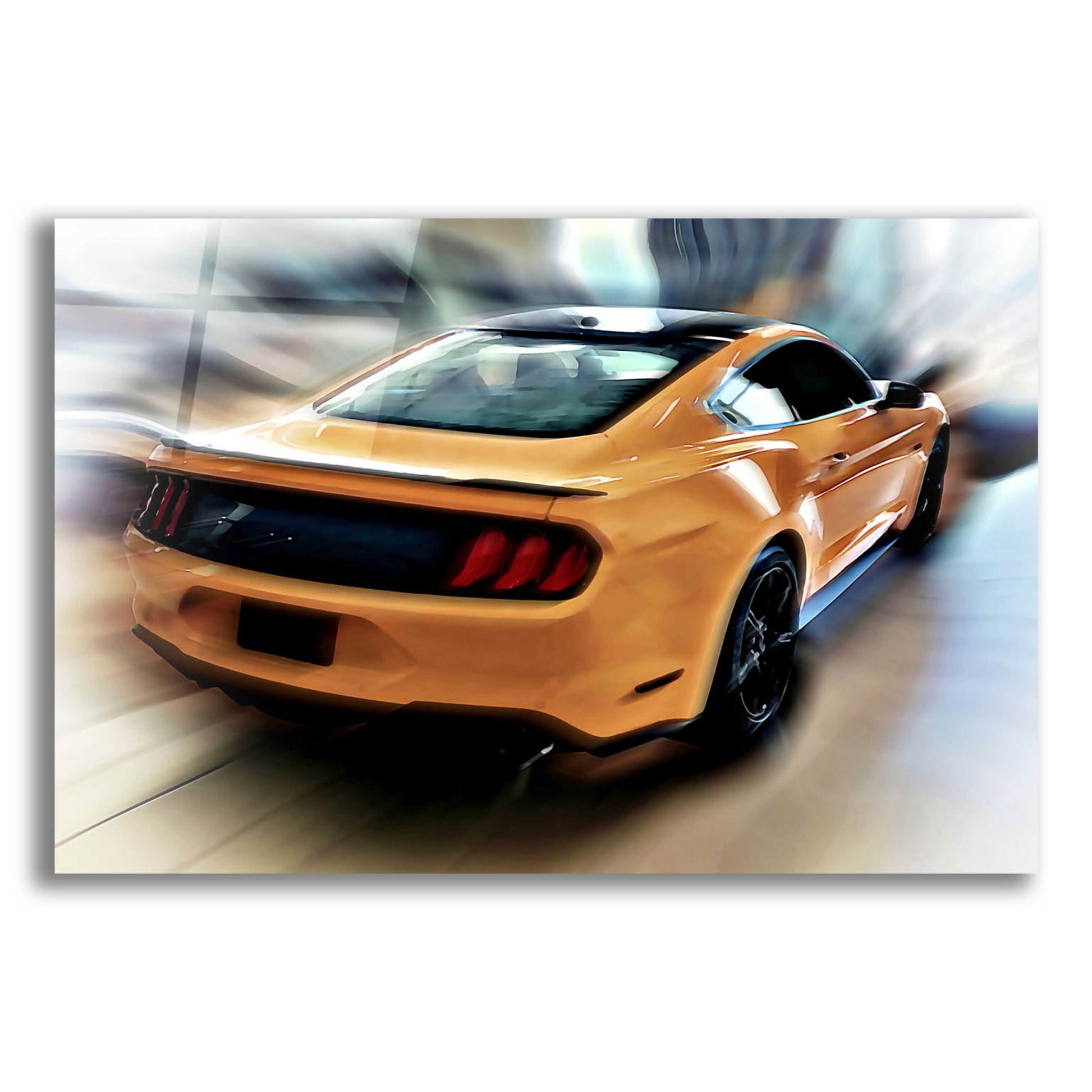 Epic Art 'Mustang GT' by David Manlove, Acrylic Glass Wall Art,16x12