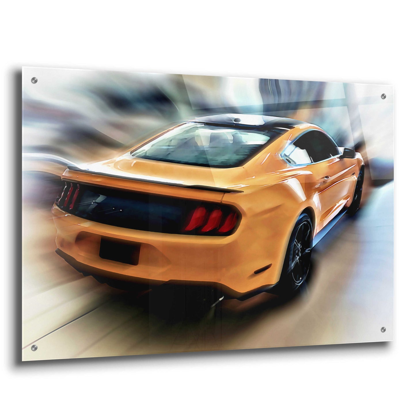 Epic Art 'Mustang GT' by David Manlove, Acrylic Glass Wall Art,36x24