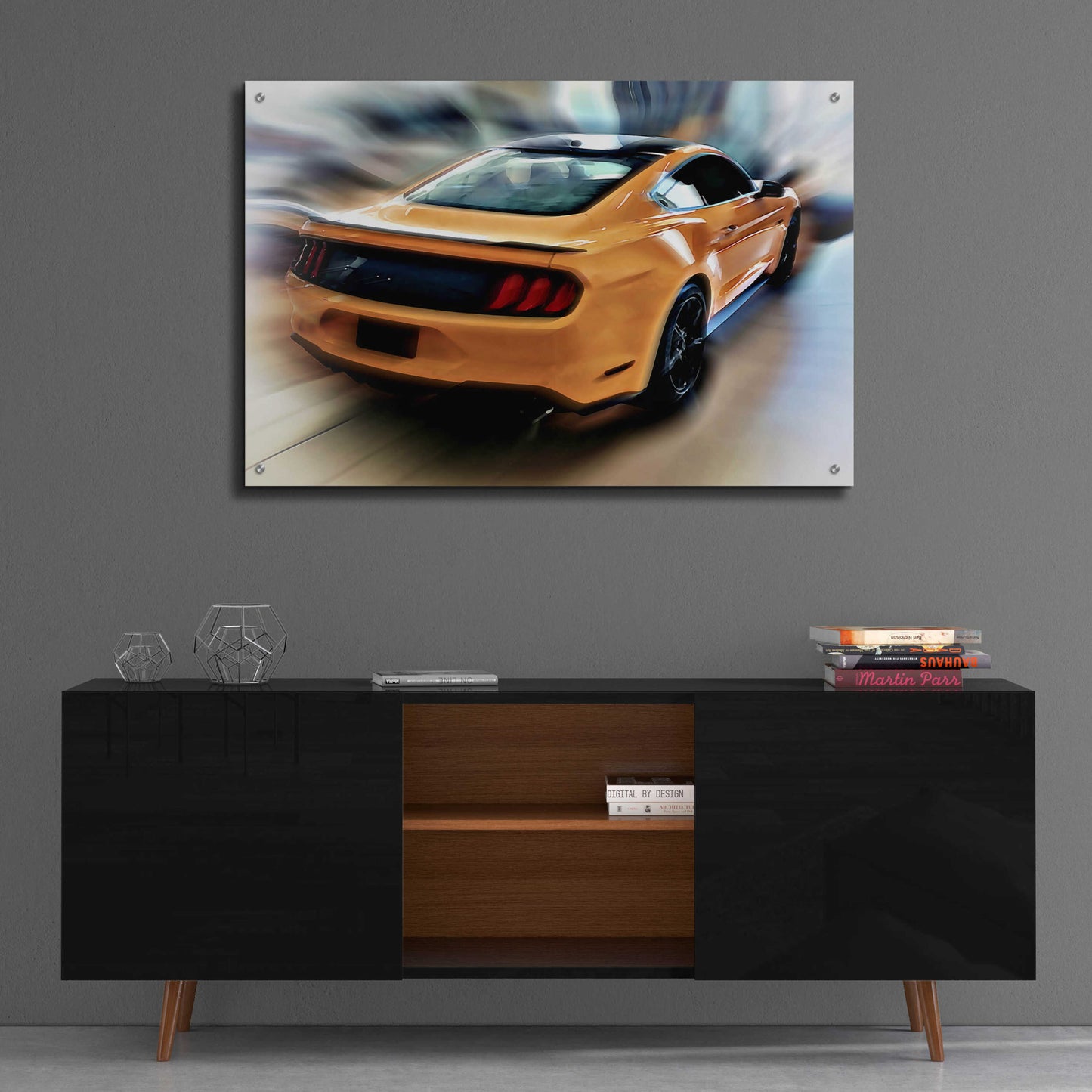 Epic Art 'Mustang GT' by David Manlove, Acrylic Glass Wall Art,36x24