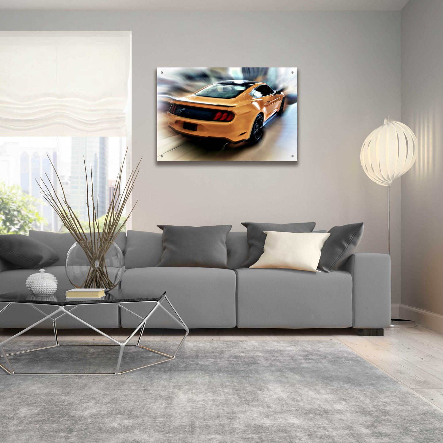 Epic Art 'Mustang GT' by David Manlove, Acrylic Glass Wall Art,36x24