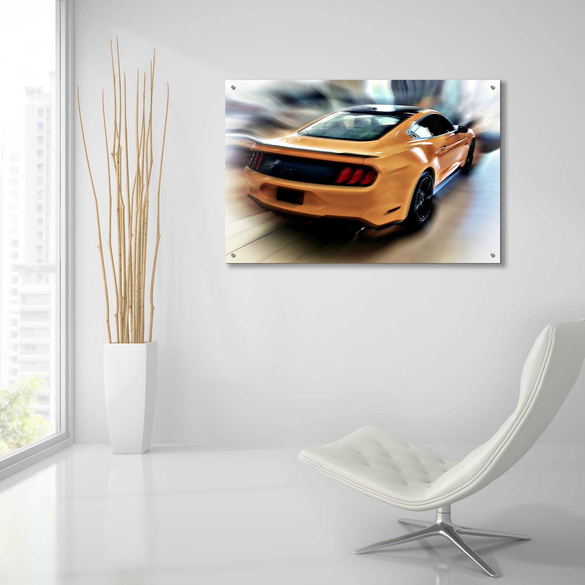 Epic Art 'Mustang GT' by David Manlove, Acrylic Glass Wall Art,36x24