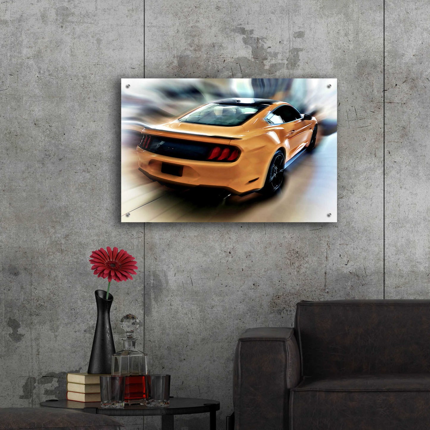 Epic Art 'Mustang GT' by David Manlove, Acrylic Glass Wall Art,36x24