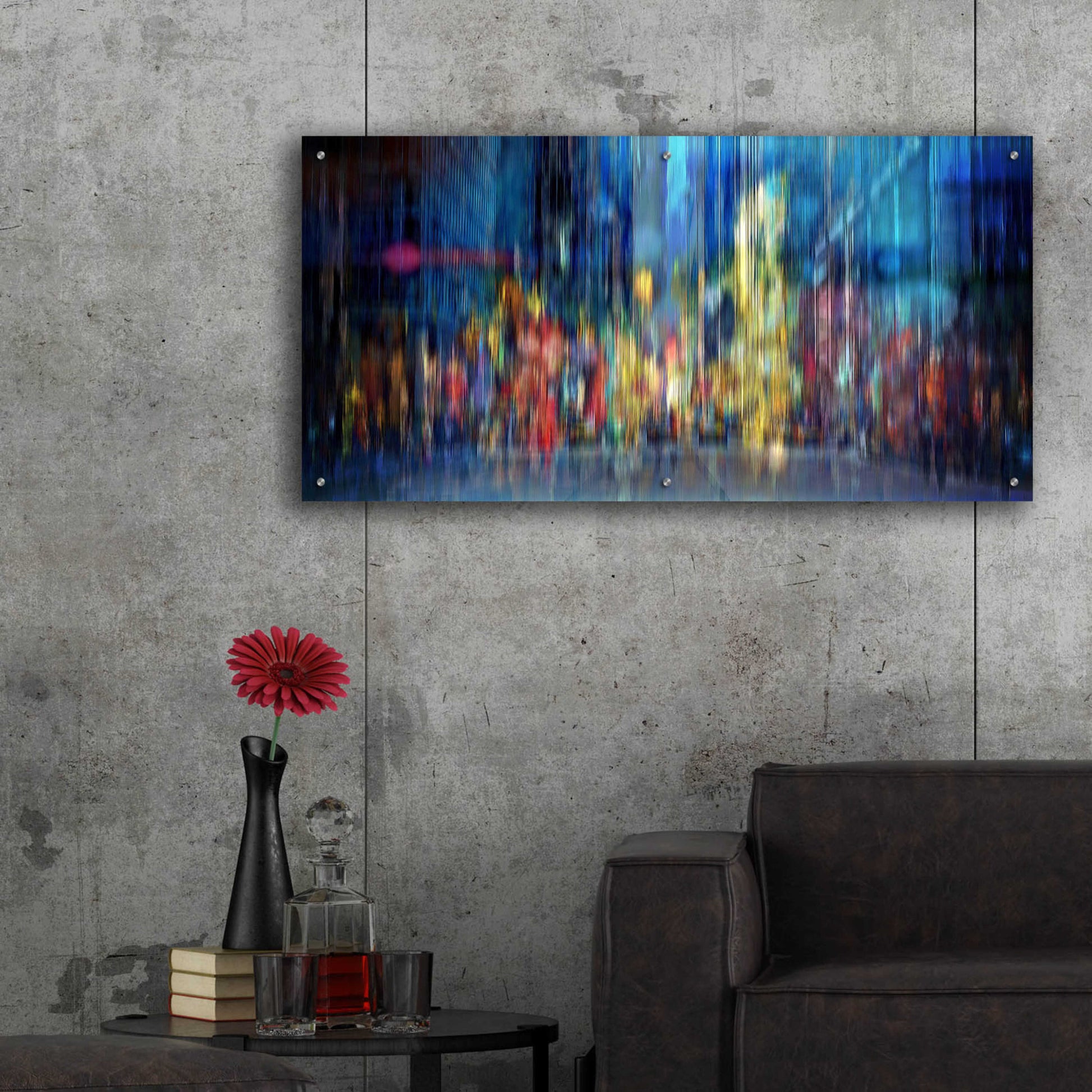 Epic Art 'A Blur of Memories' by David Manlove, Acrylic Glass Wall Art,48x24