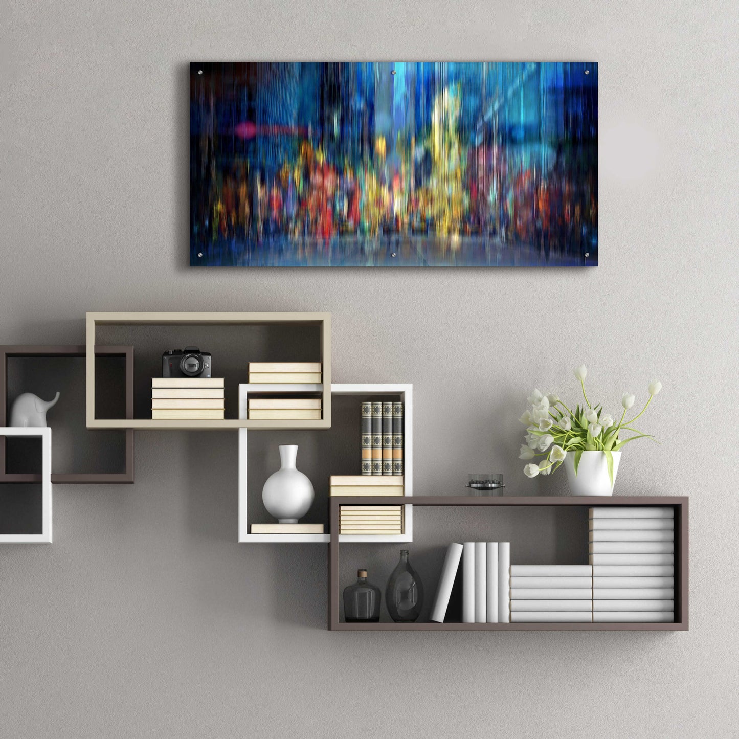 Epic Art 'A Blur of Memories' by David Manlove, Acrylic Glass Wall Art,48x24