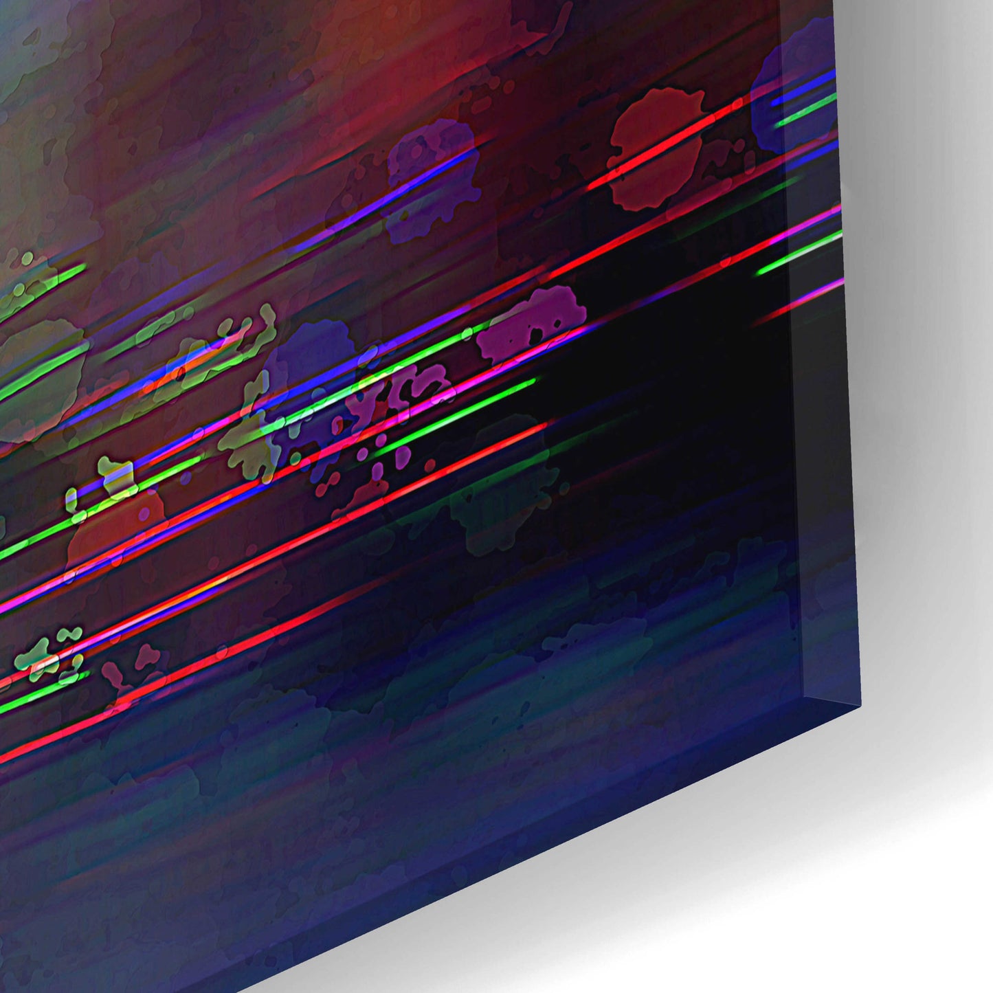 Epic Art 'Neon Jungle' by David Manlove, Acrylic Glass Wall Art,24x12