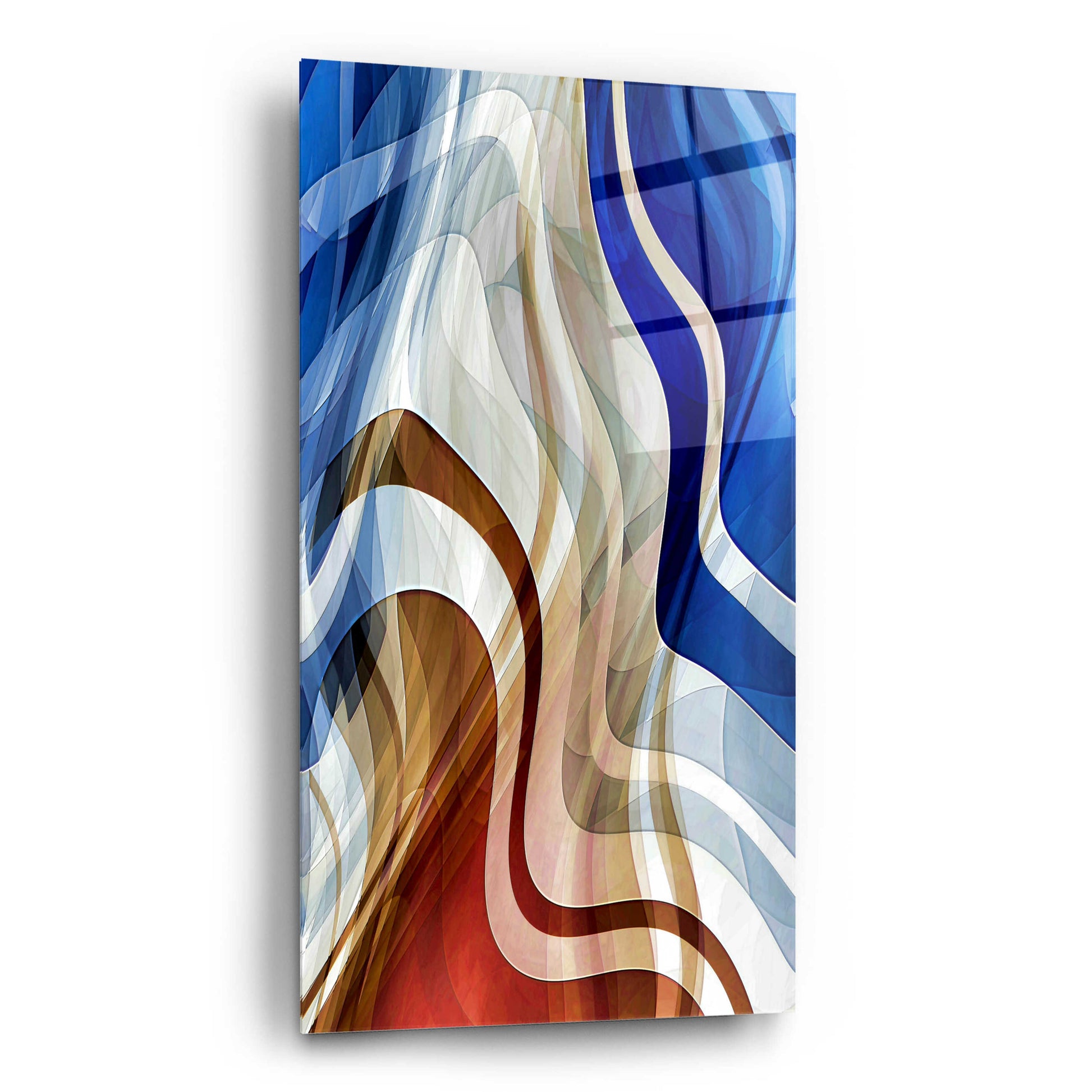 Epic Art 'Liquid Wind' by David Manlove, Acrylic Glass Wall Art,12x24