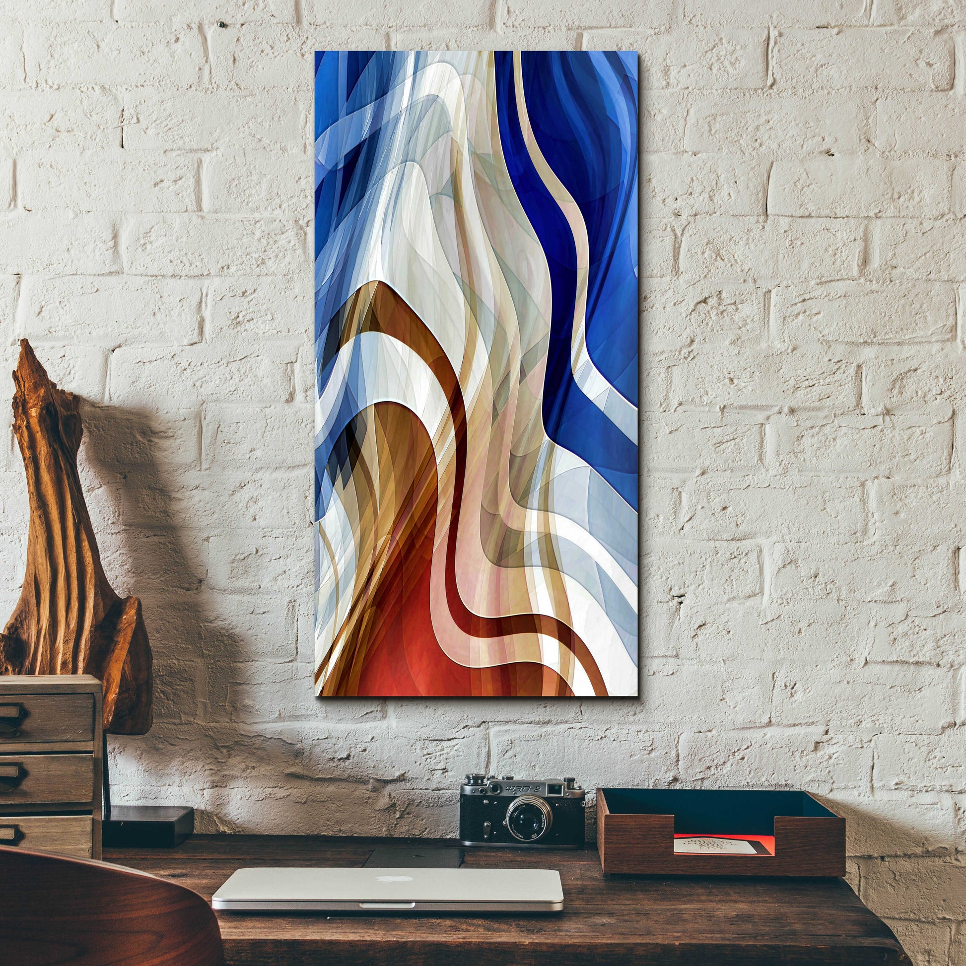 Epic Art 'Liquid Wind' by David Manlove, Acrylic Glass Wall Art,12x24