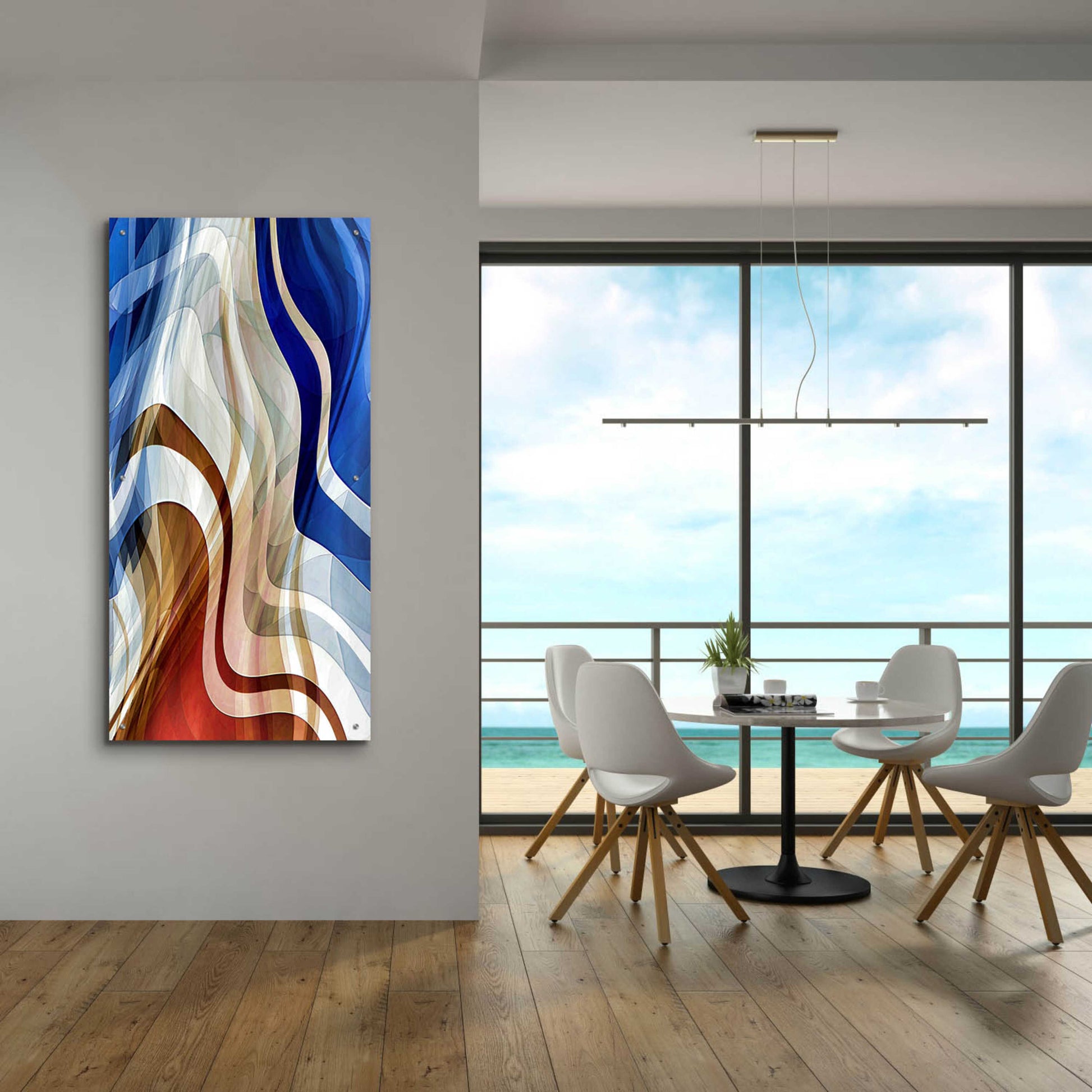 Epic Art 'Liquid Wind' by David Manlove, Acrylic Glass Wall Art,24x48