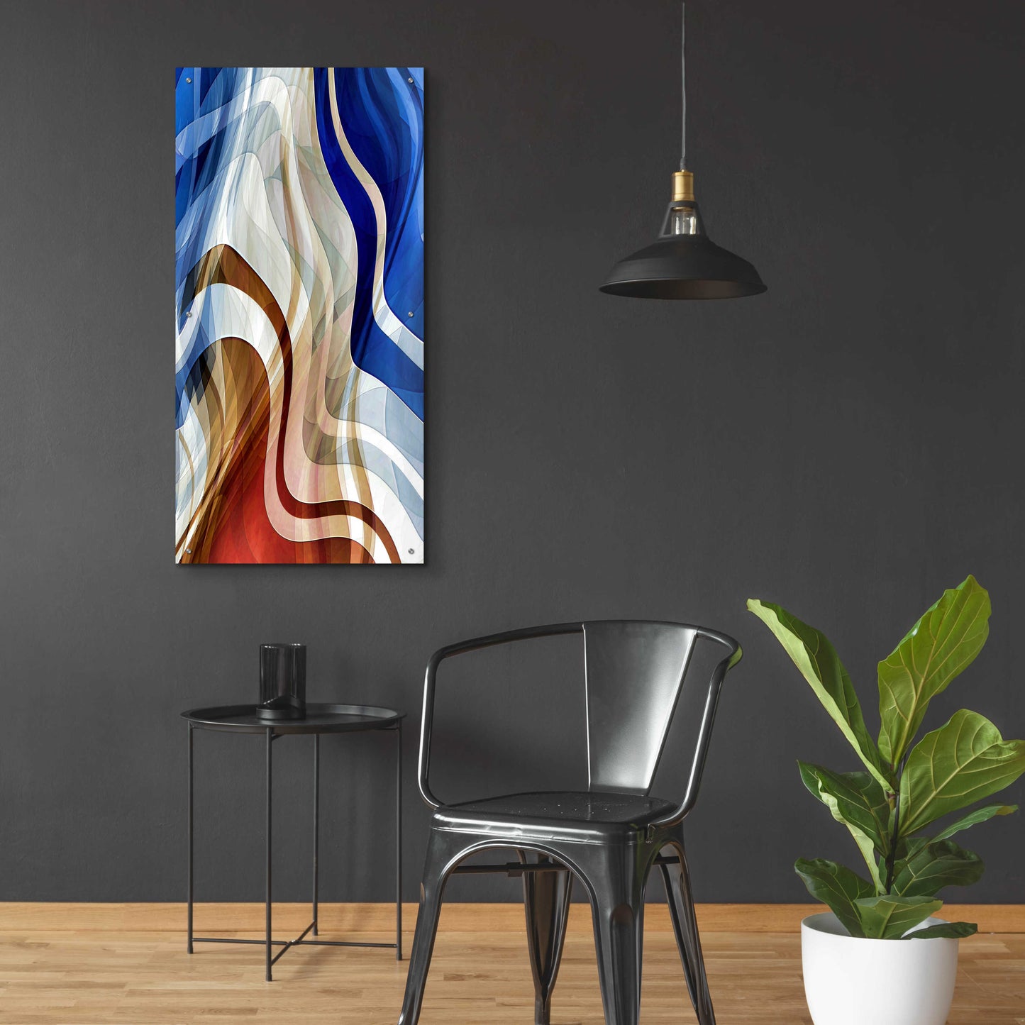 Epic Art 'Liquid Wind' by David Manlove, Acrylic Glass Wall Art,24x48