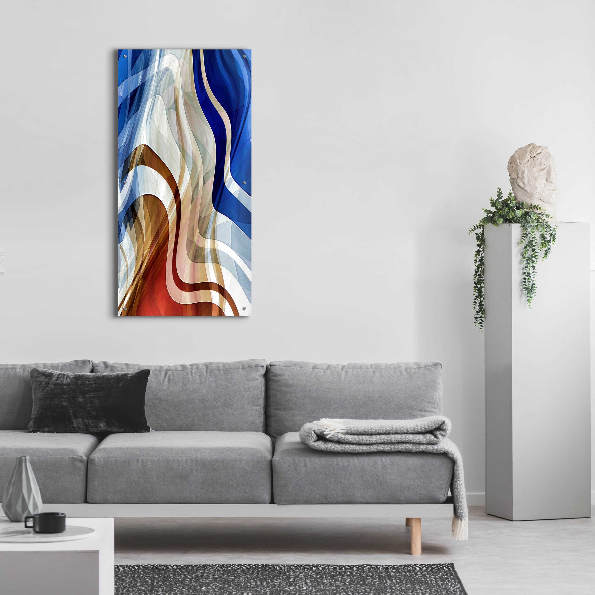 Epic Art 'Liquid Wind' by David Manlove, Acrylic Glass Wall Art,24x48