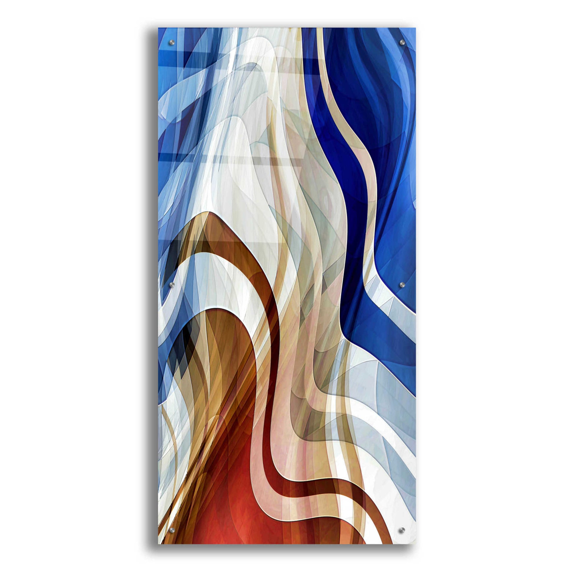 Epic Art 'Liquid Wind' by David Manlove, Acrylic Glass Wall Art,24x48