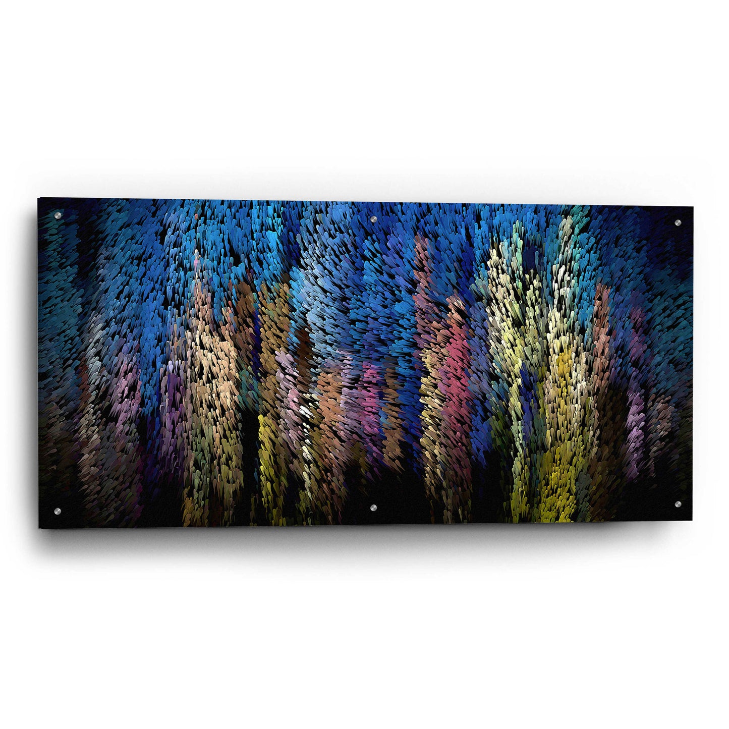 Epic Art 'City Brush 2' by David Manlove, Acrylic Glass Wall Art,48x24