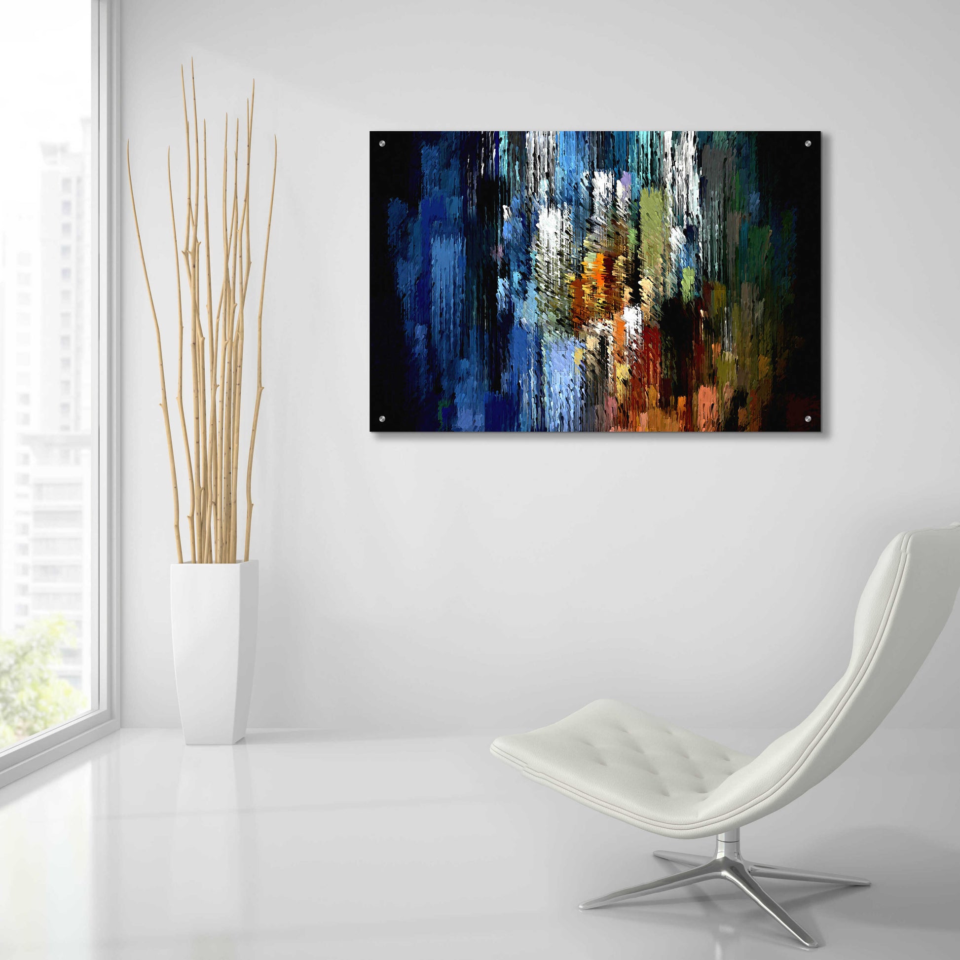 Epic Art 'Urban Brush 2' by David Manlove, Acrylic Glass Wall Art,36x24