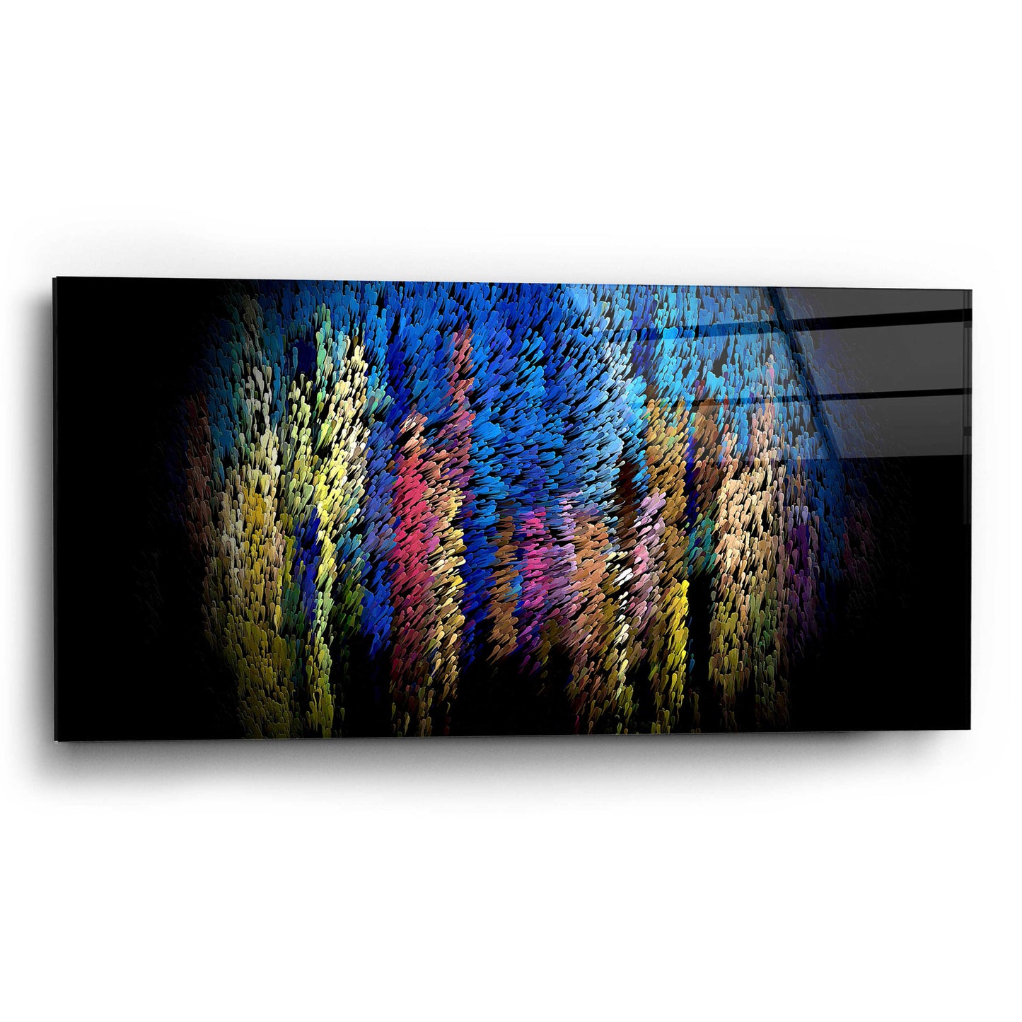 Epic Art 'Out of the Darkness' by David Manlove, Acrylic Glass Wall Art,24x12