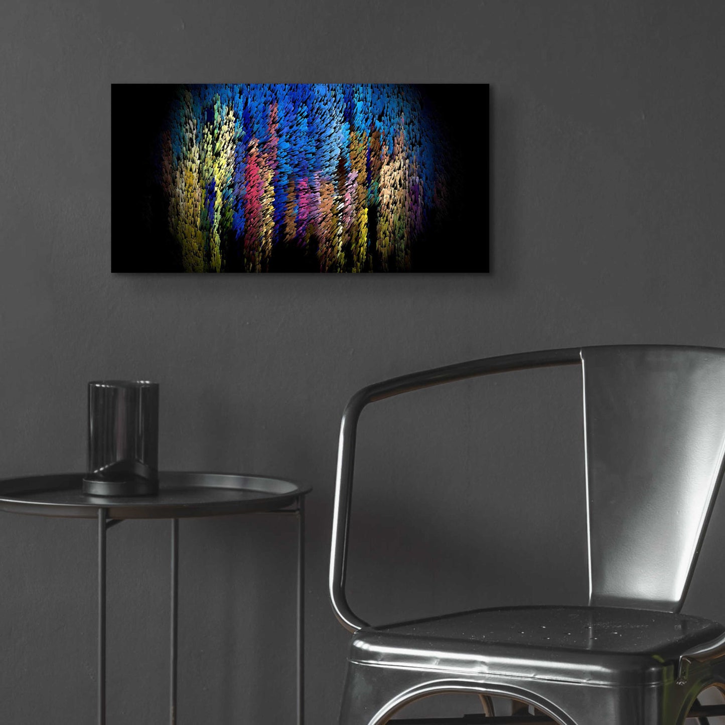 Epic Art 'Out of the Darkness' by David Manlove, Acrylic Glass Wall Art,24x12