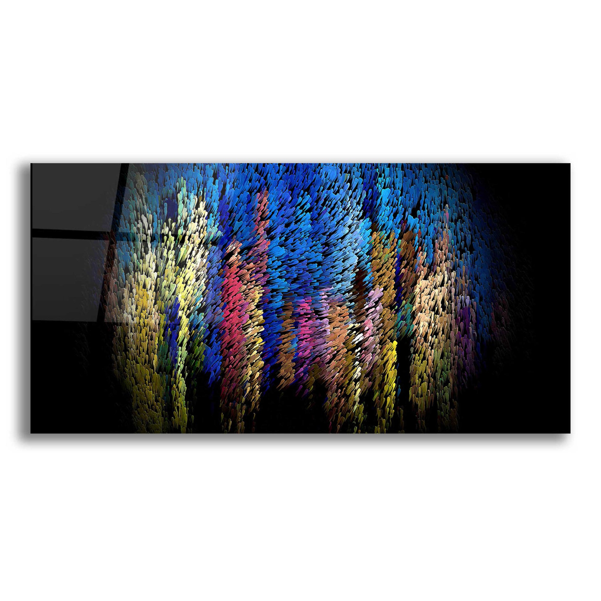 Epic Art 'Out of the Darkness' by David Manlove, Acrylic Glass Wall Art,24x12