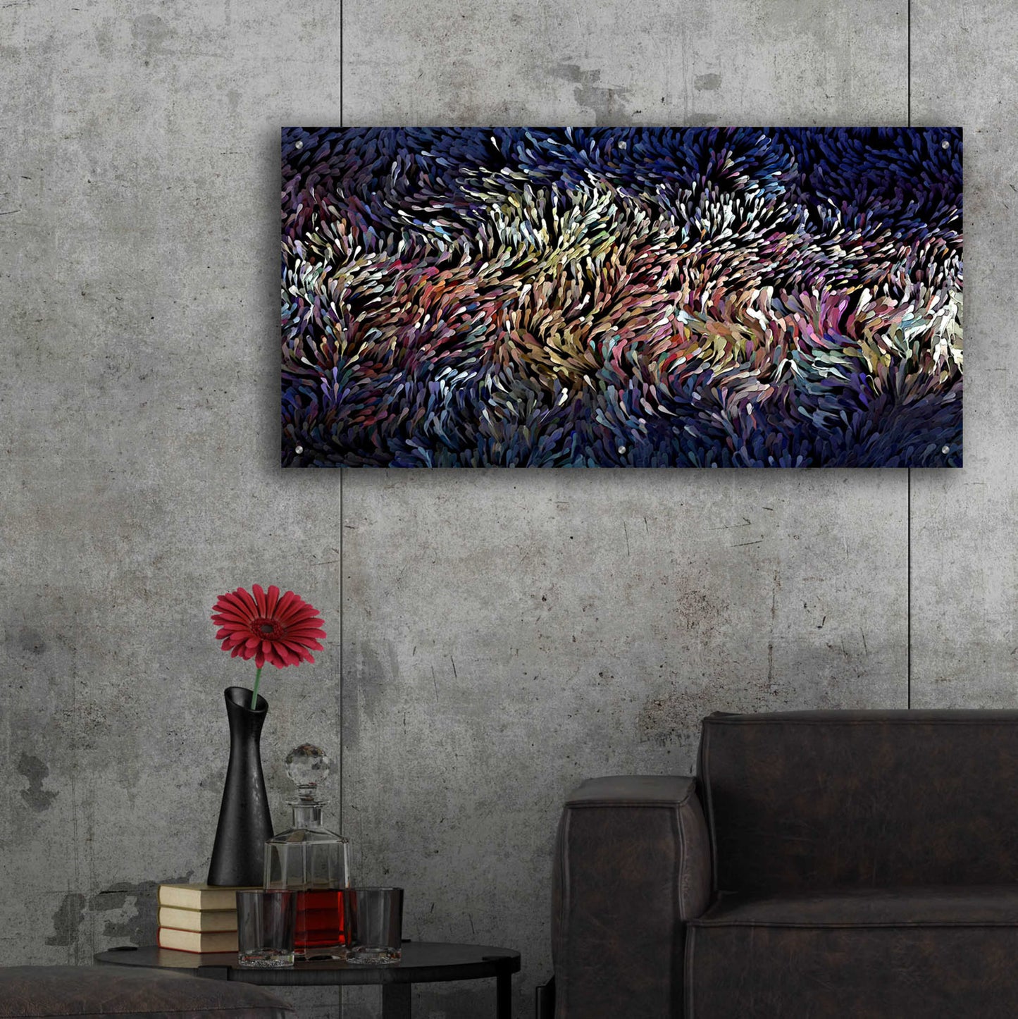 Epic Art 'Chicken of the Sea' by David Manlove, Acrylic Glass Wall Art,48x24