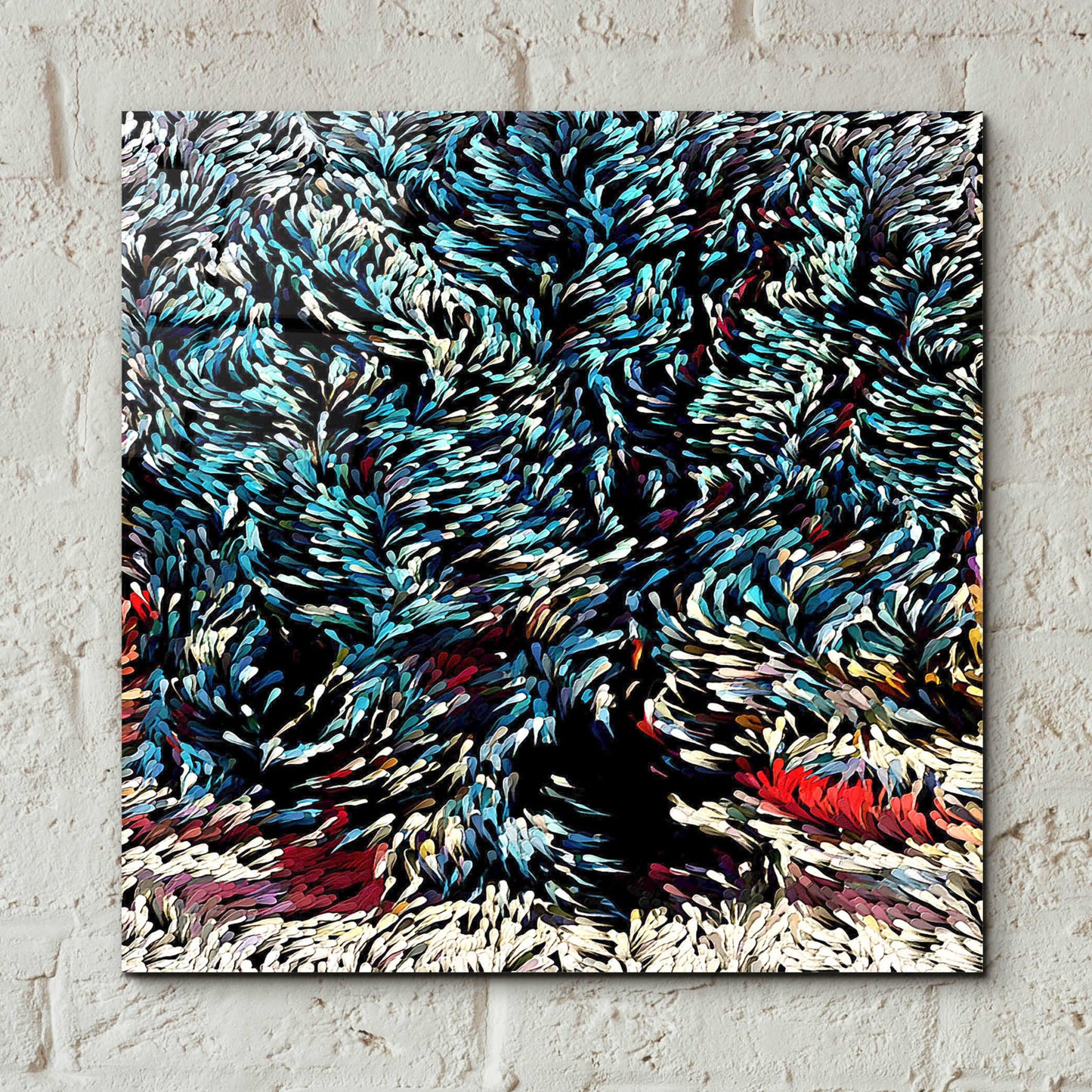 Epic Art 'Wintery Bliss' by David Manlove, Acrylic Glass Wall Art,12x12