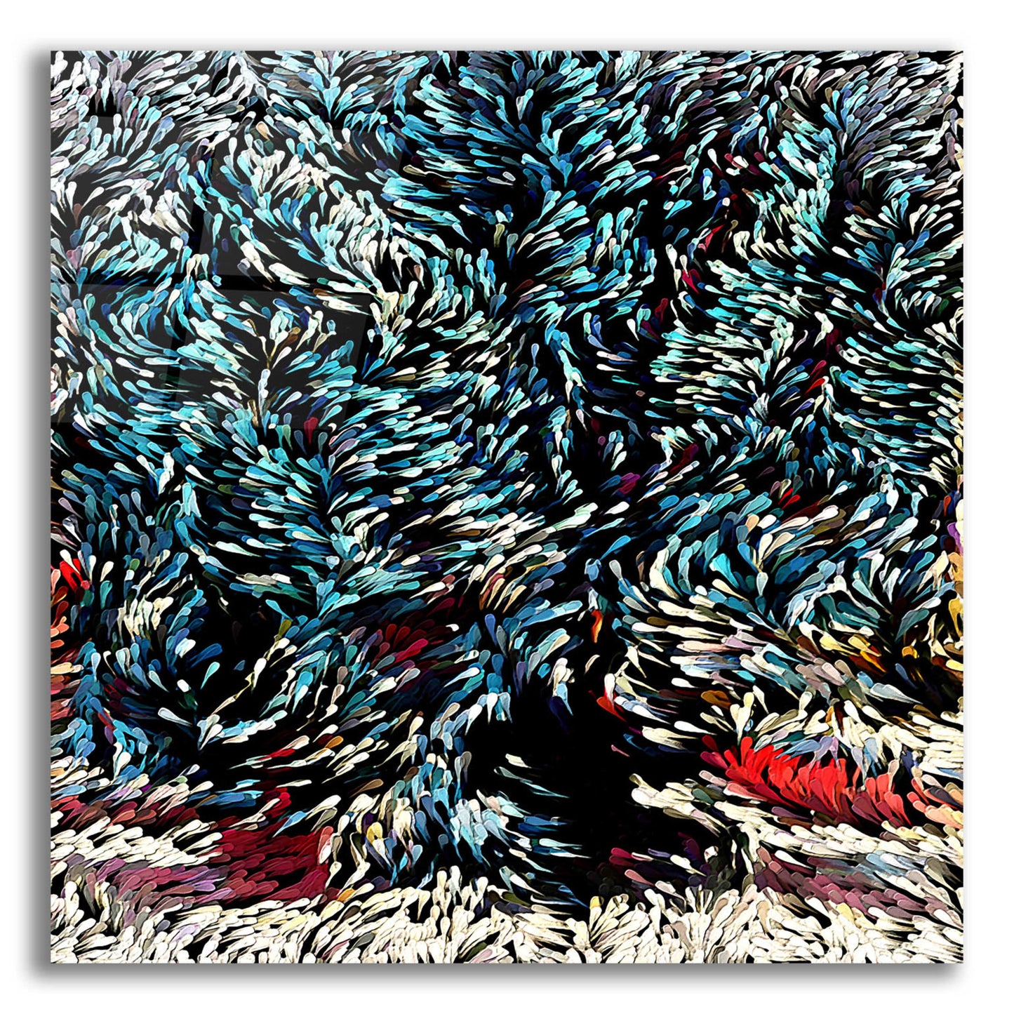 Epic Art 'Wintery Bliss' by David Manlove, Acrylic Glass Wall Art,12x12