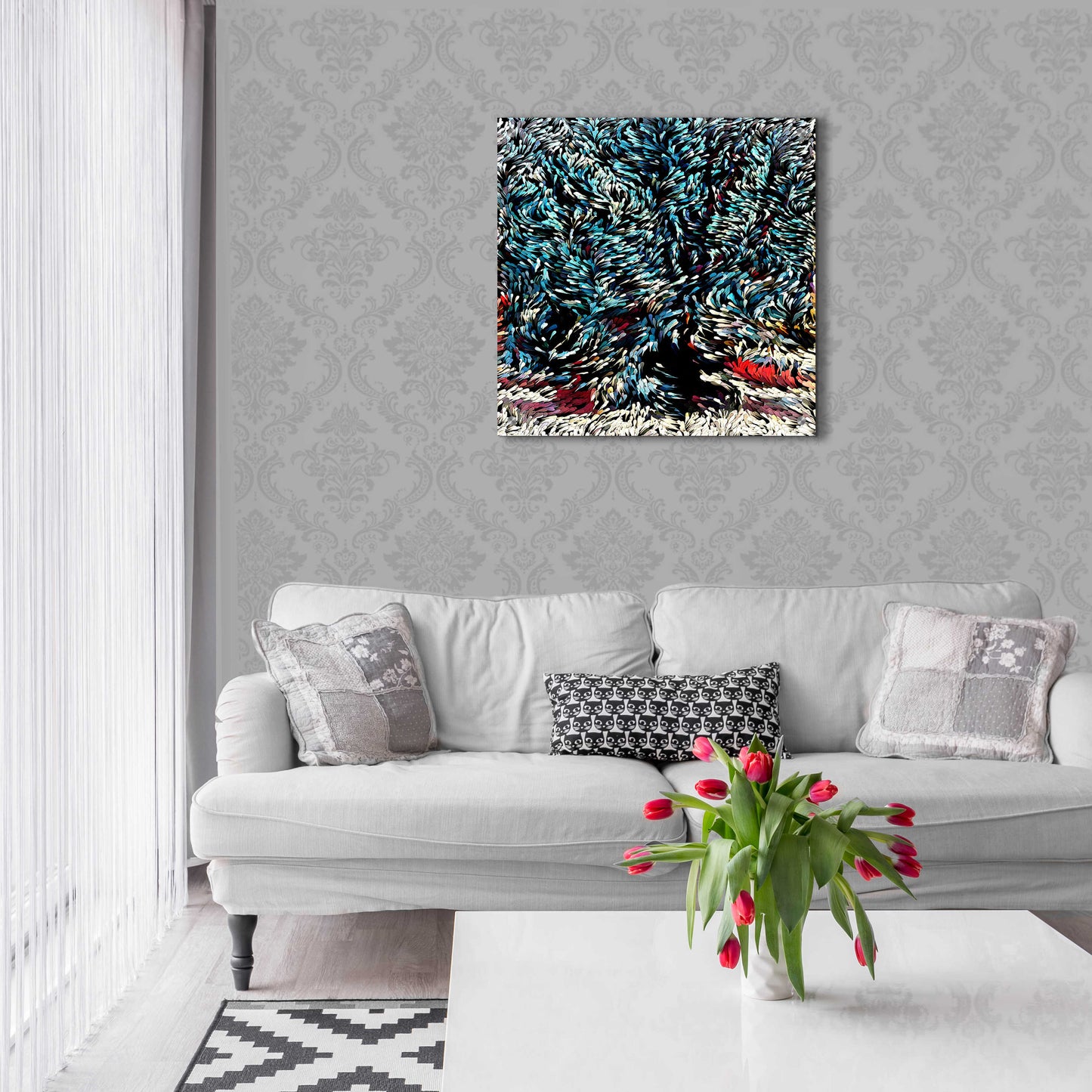 Epic Art 'Wintery Bliss' by David Manlove, Acrylic Glass Wall Art,24x24