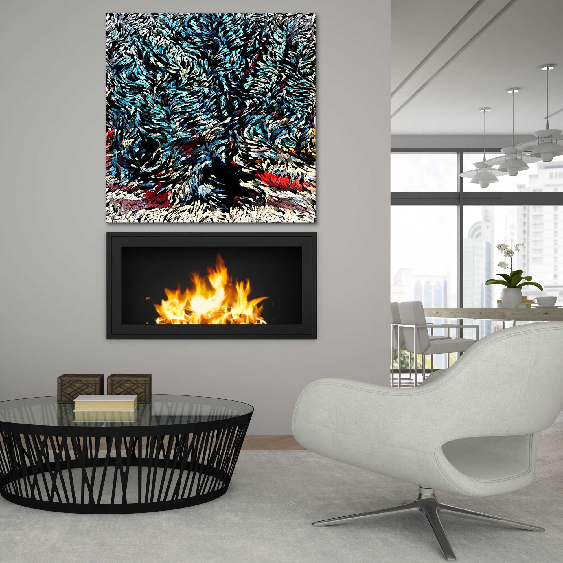 Epic Art 'Wintery Bliss' by David Manlove, Acrylic Glass Wall Art,36x36